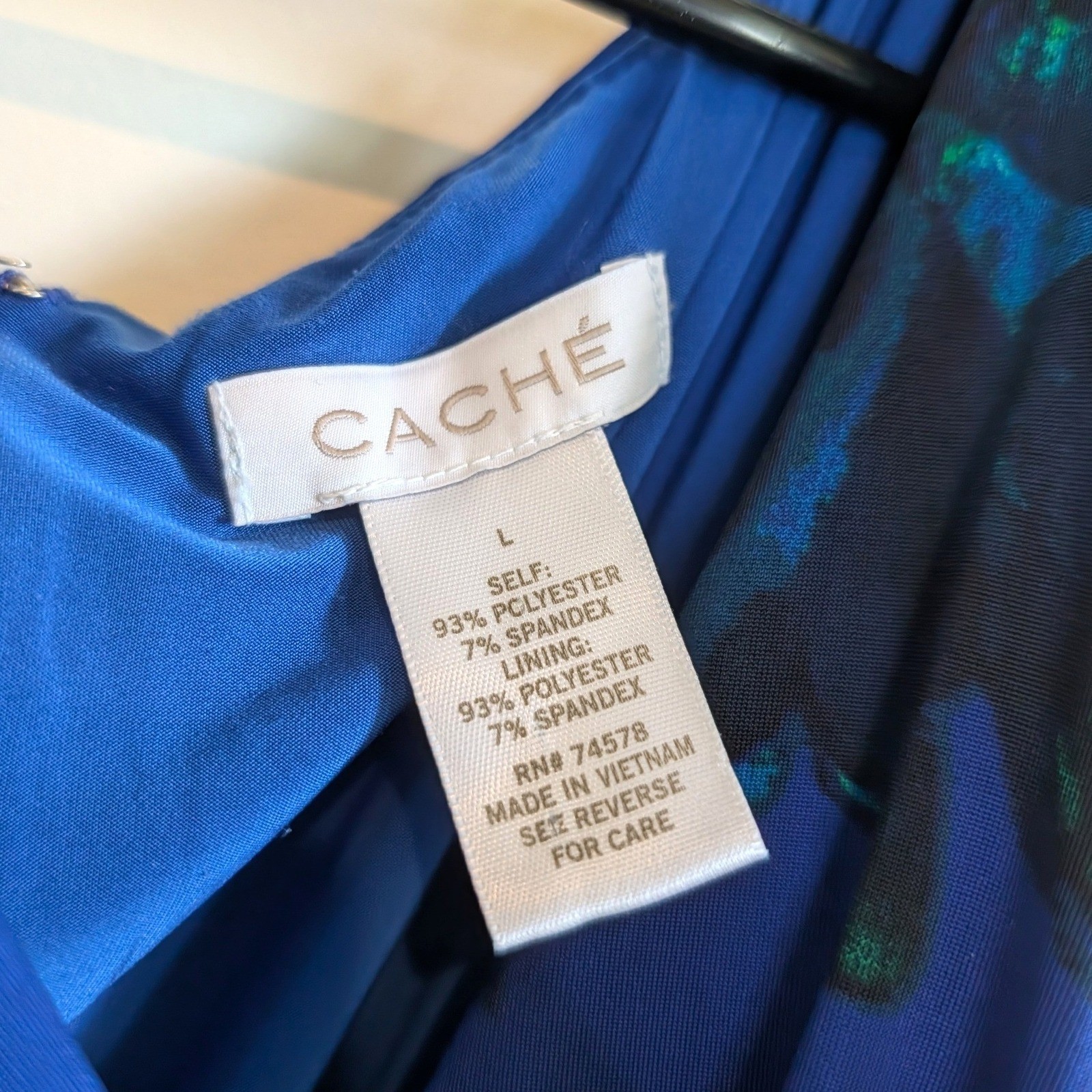 Cache Floral Cowl Neck Sheath Dress