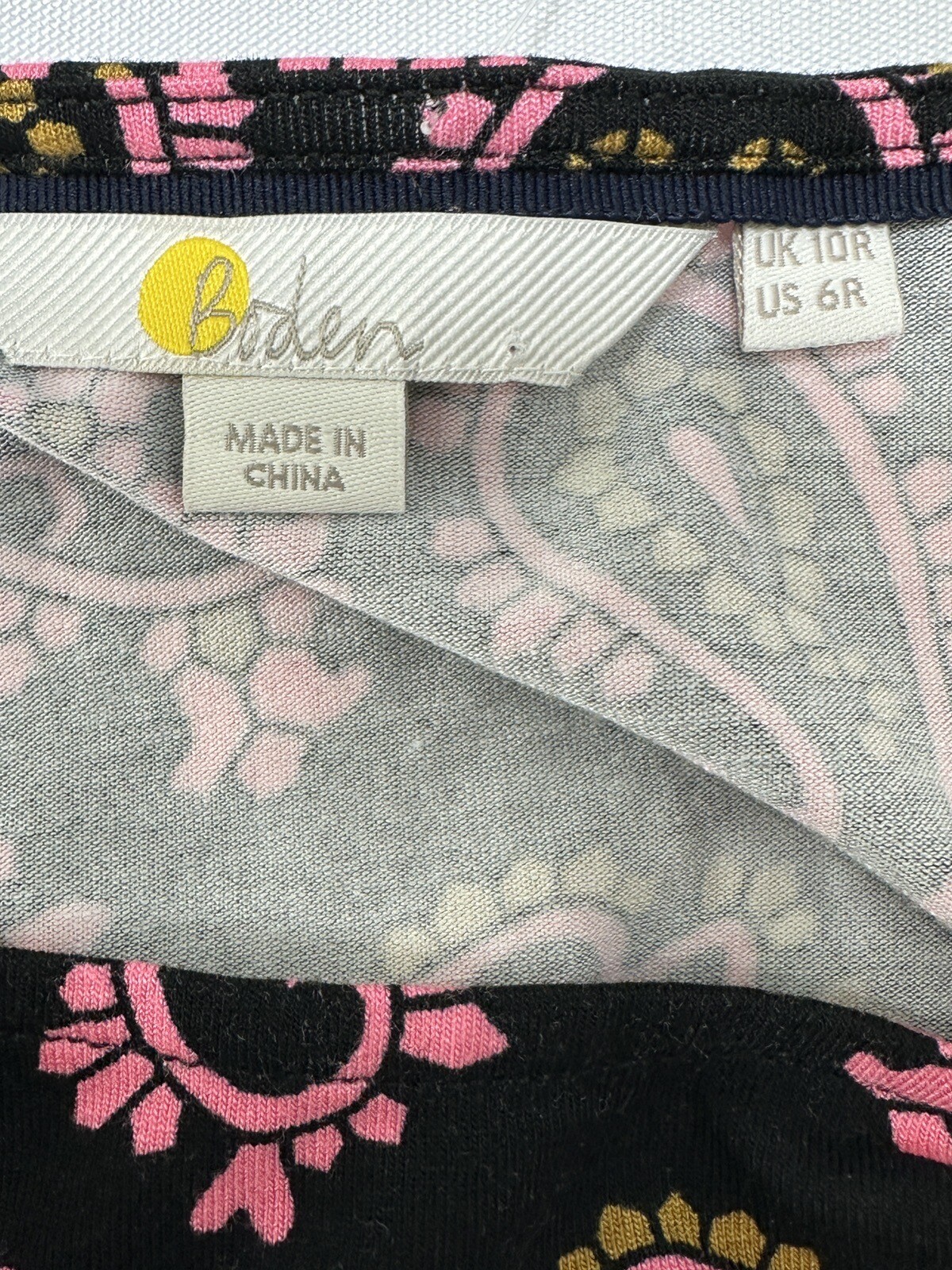 Boden Evelyn Paisley Print Midi Jersey Knit Stretchy Dress Women’s Size 6
