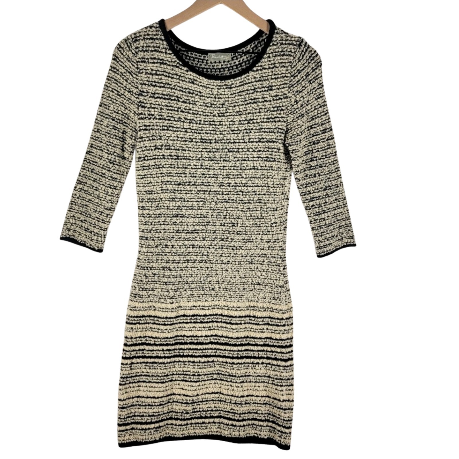 Rodika Zanian Paris Wool Blend Knit Mini Sweater Dress S Parisian Chic