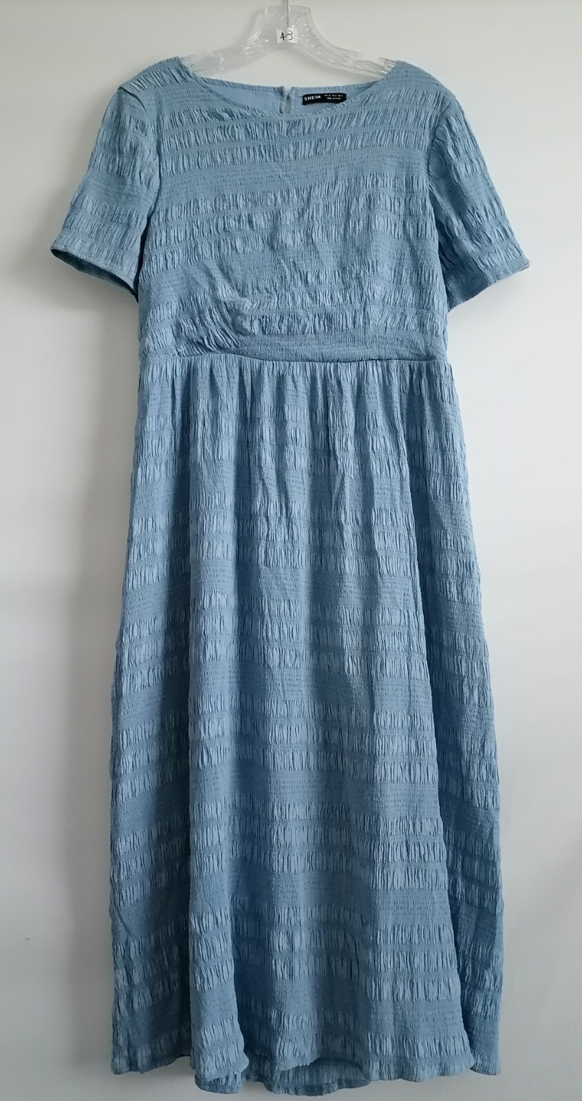 Shein Womens Blue Maxi Dress Cut Out Back XL, US 12