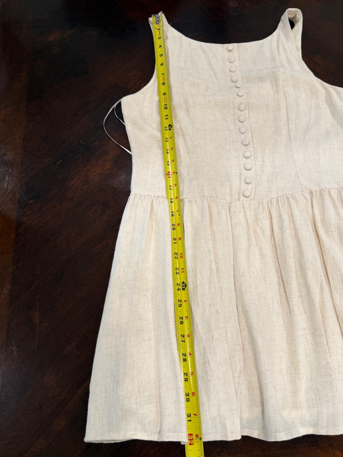 NWT Altar’d State Womens Sleeveless Mini Dress Button Detail L/XL MD1081C-1 #503
