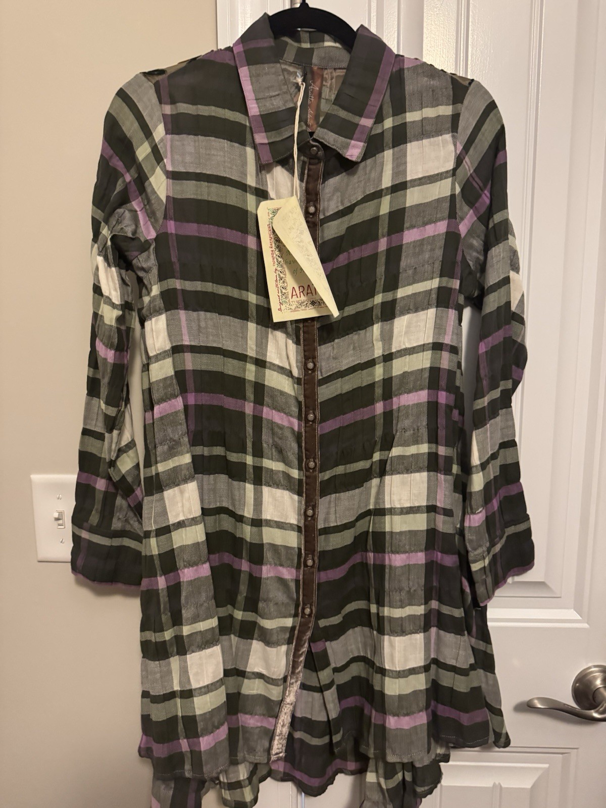 Arrata Silent Journey Madeline Long Sleeve Shirt Dress