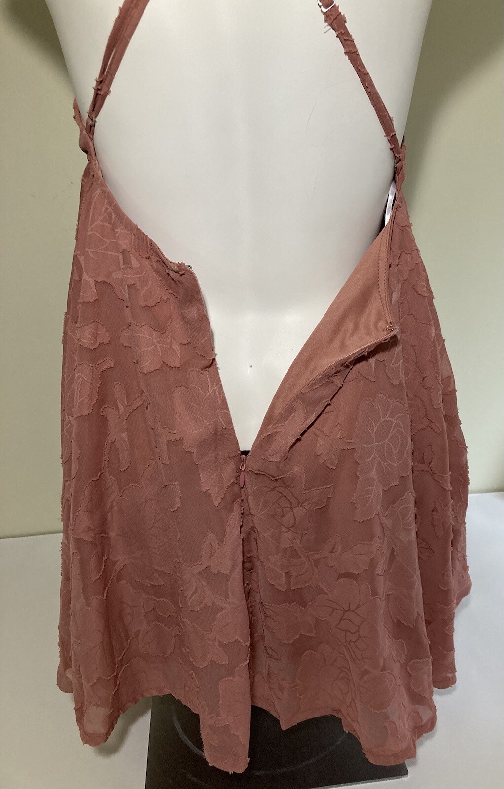 Lulus Dress New W/Tags Size M Jrs Dusty Rose Mini Sundress Hand Wash Only Pretty