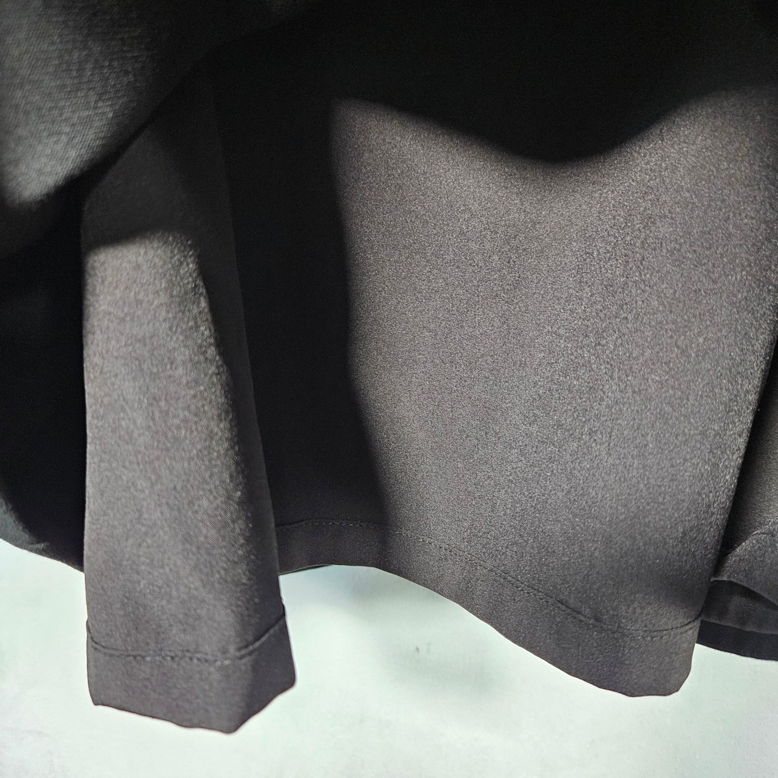 Black Halo Sheath Dress 16 Black NWOT Belted Midi Professional Minimal Cocktail