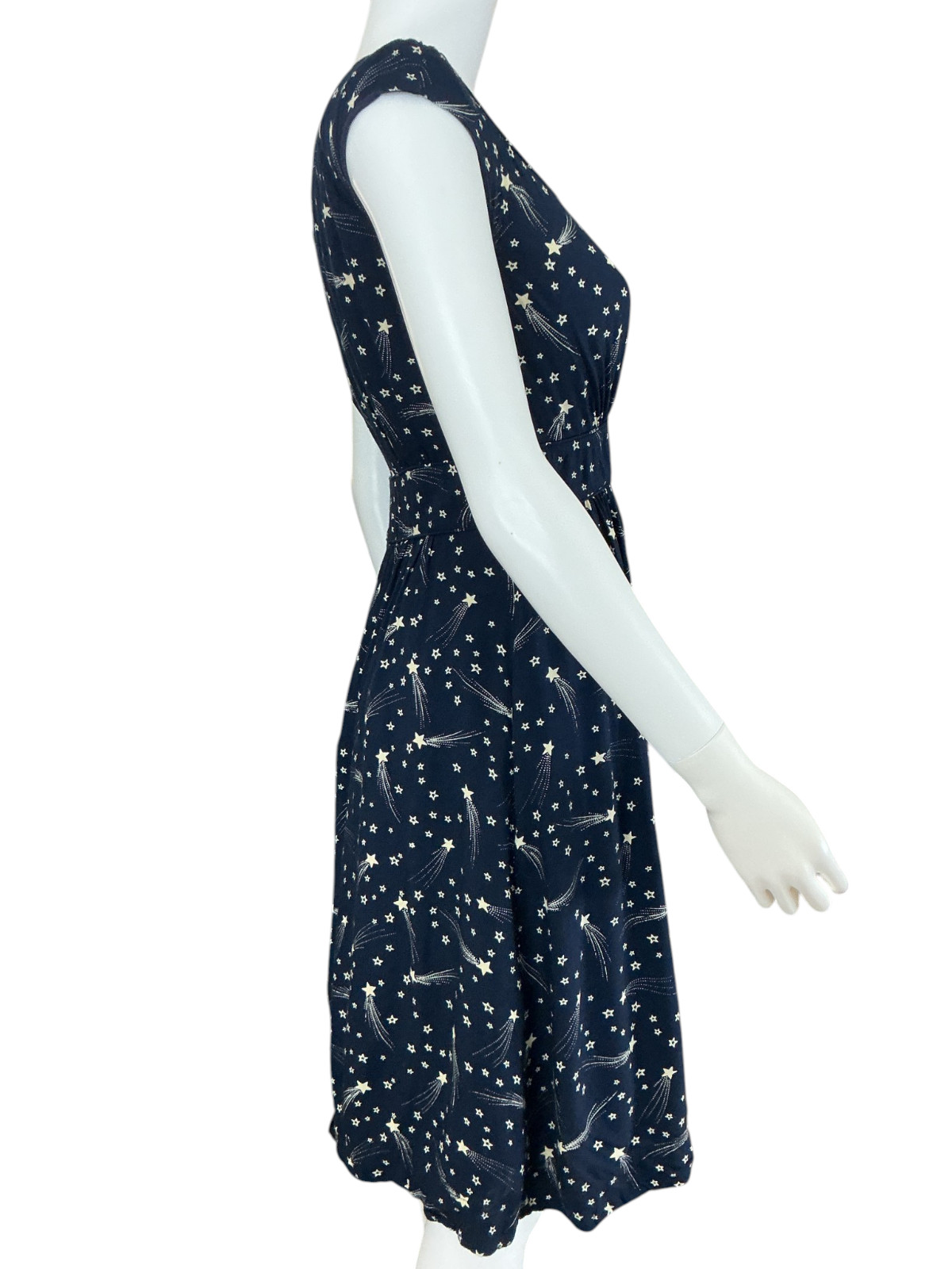 Emily & Fin Modcloth Dress S Navy Shooting Star Celestial Fit & Flare Whimsigoth