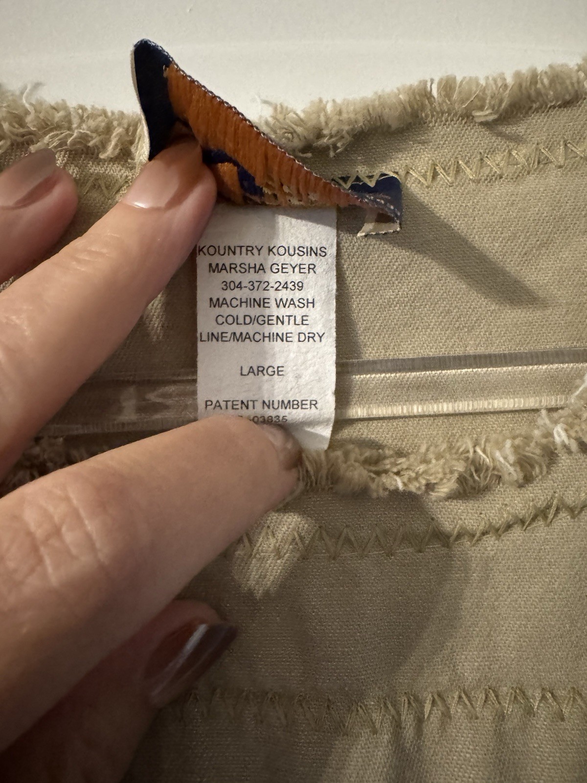 Kountry Kousins By Marsha Geyer Large Tan Jumper Dress Teacher RARE Vintage