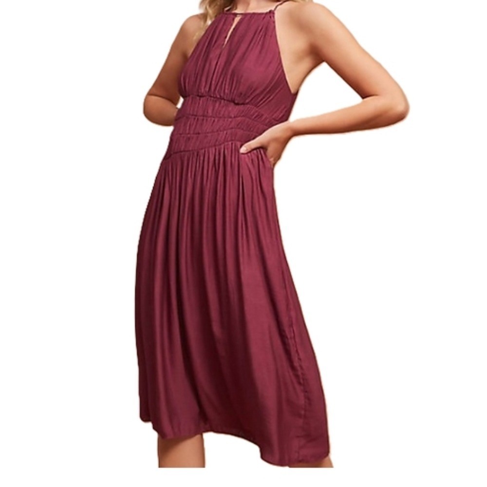 MOULINETTE SOEURS MAUVE RIBBED DRESS..SIZE 2P