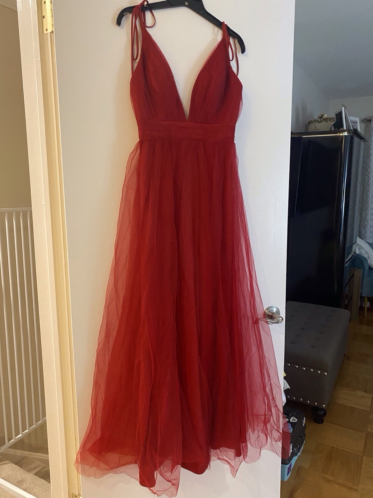 NEW Red Tulle Full Ball Gown, Wedding Guest, Bridesmaid