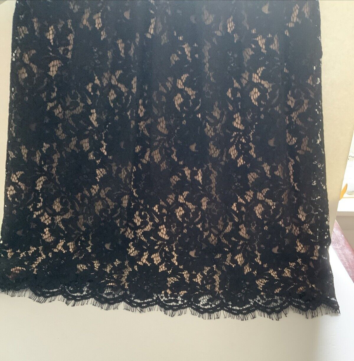 HD in Paris Women Black Lace Cocktail Dress 6 Spaghetti Straps Lined High waist