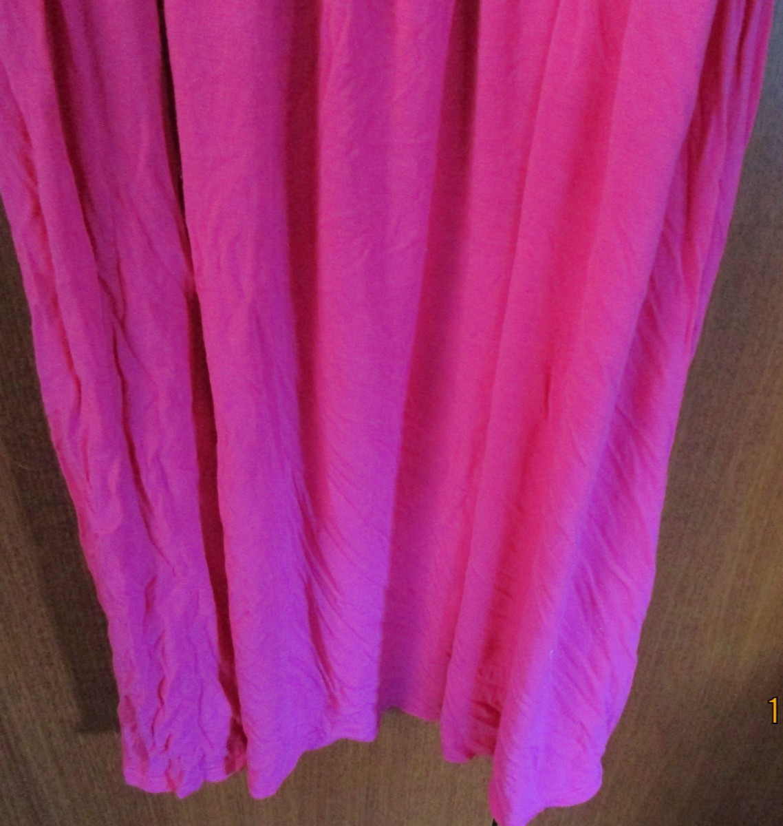 Heimish USA Pink Smocked Peasant Dress Sz 1X Fabric Tag Missing Bust 39 + L 34.5