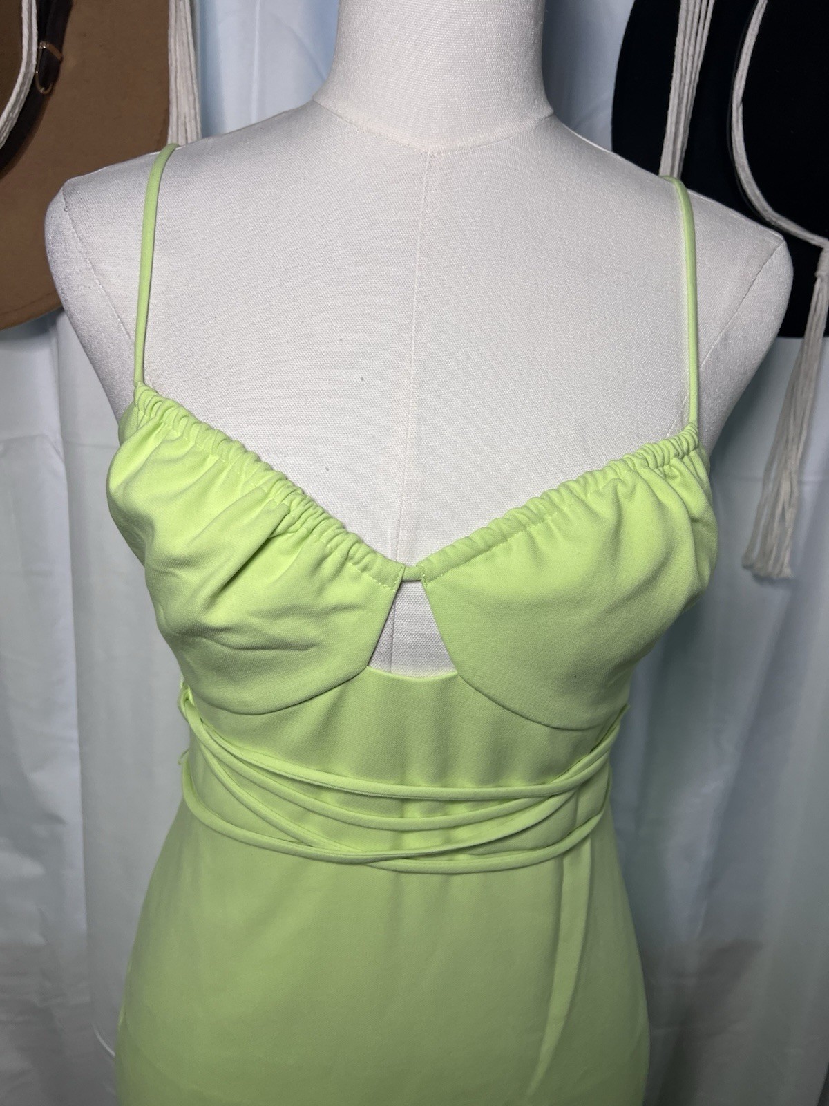 LIKELY Kiki Cutout Midi Dress in Sharp Green – Size 4, NWT