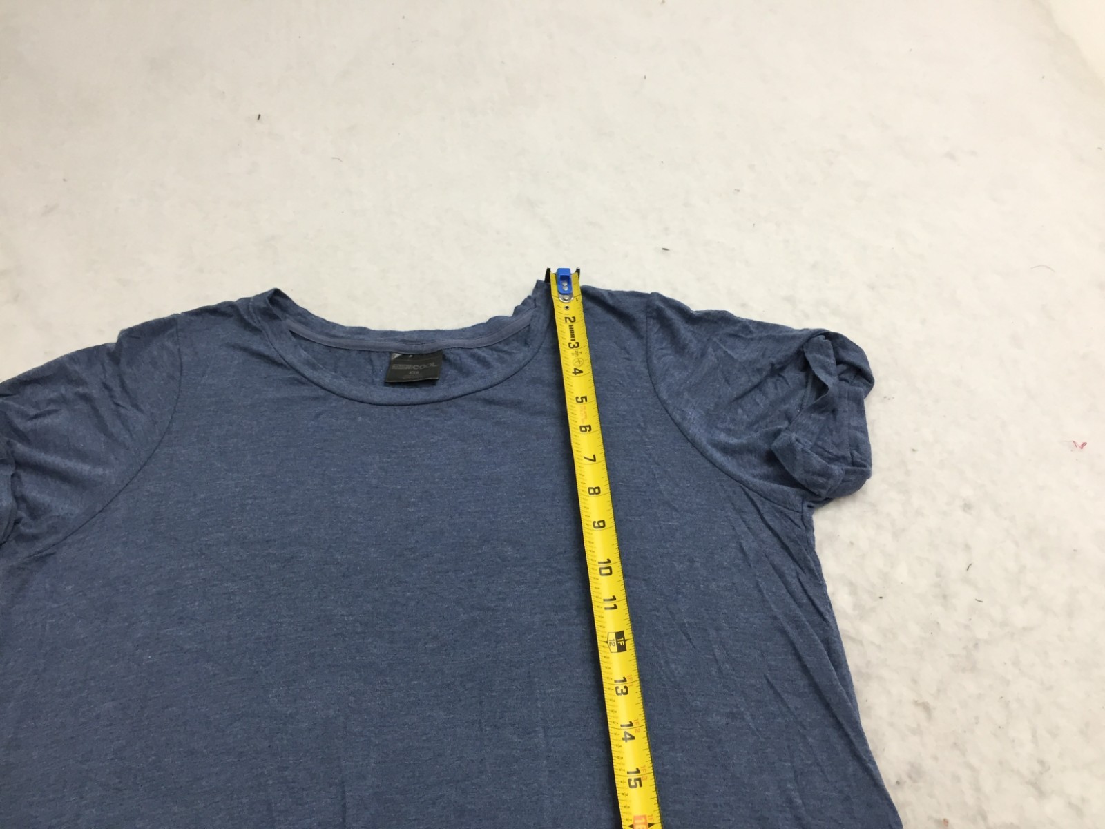 32 Degrees Dress Womens XL Blue Short Sleeve Pockets Long Length Crew Neck