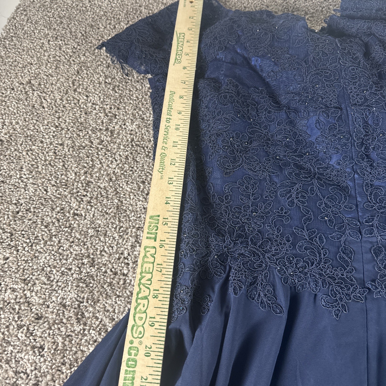 May Queen Dark Blue Evening Gown Size 2XL