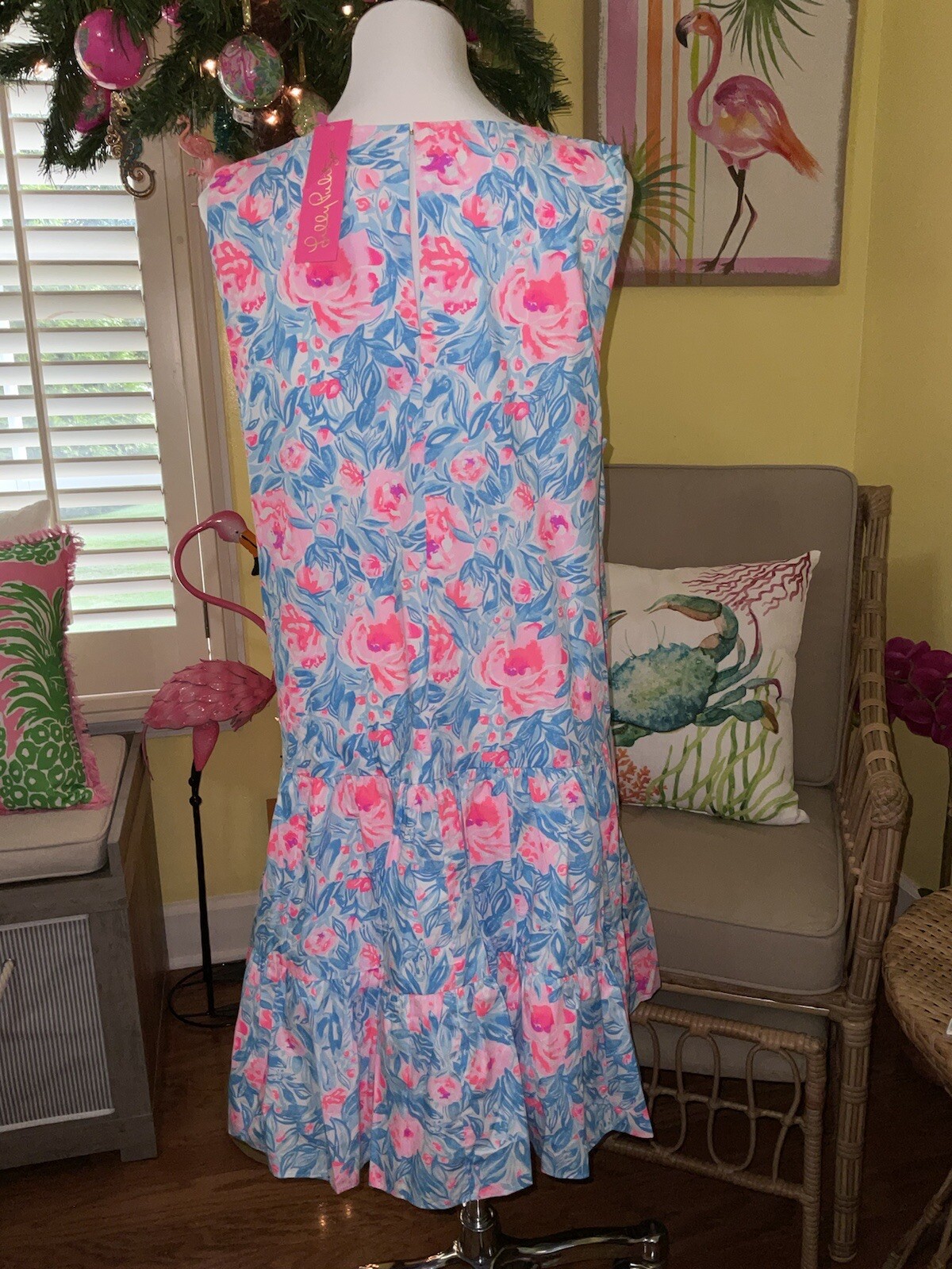 Lilly Pulitzer NWT Trina Dress My Little Peony $178 Size L,XL