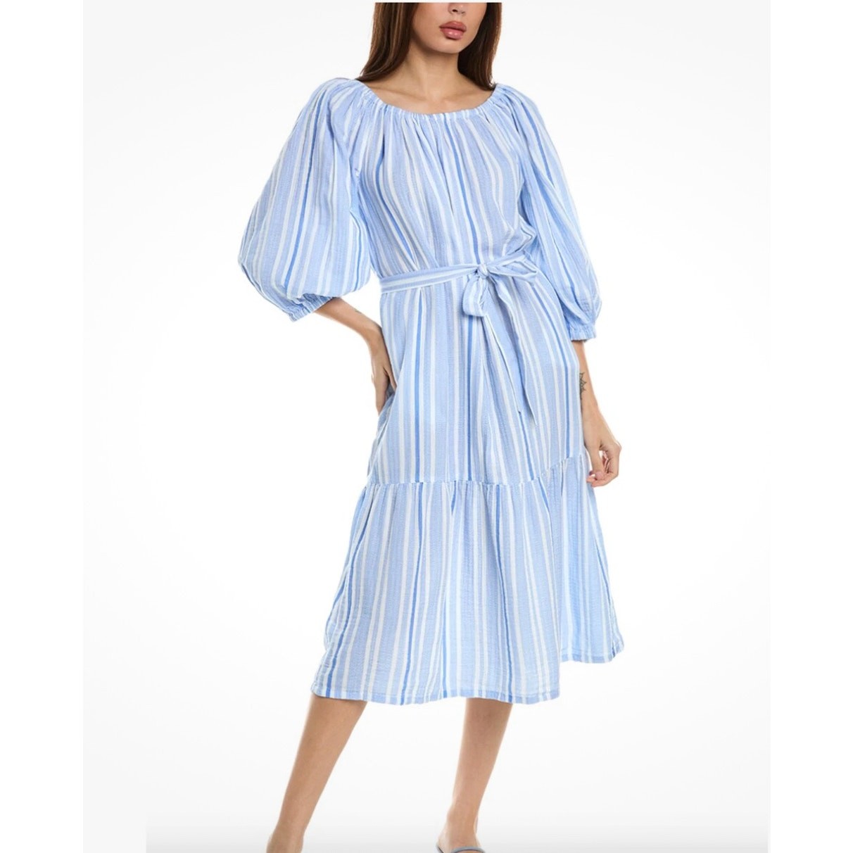 Tommy Bahama Island Gauze™ Villa Solstice Off-the-Shoulder Dress