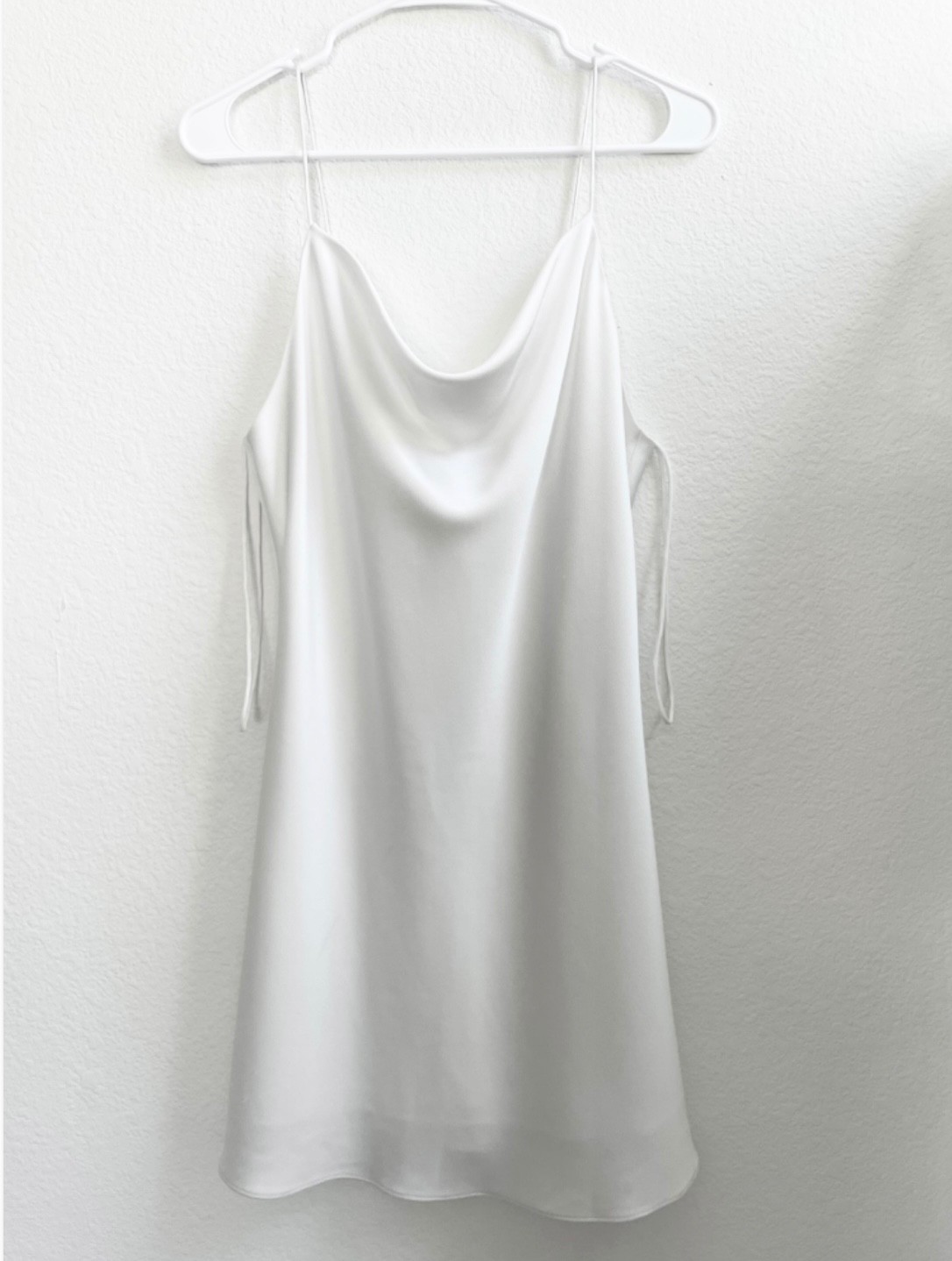 Alice + Olivia HARMONY MINI SLIP DRESS white Size 6