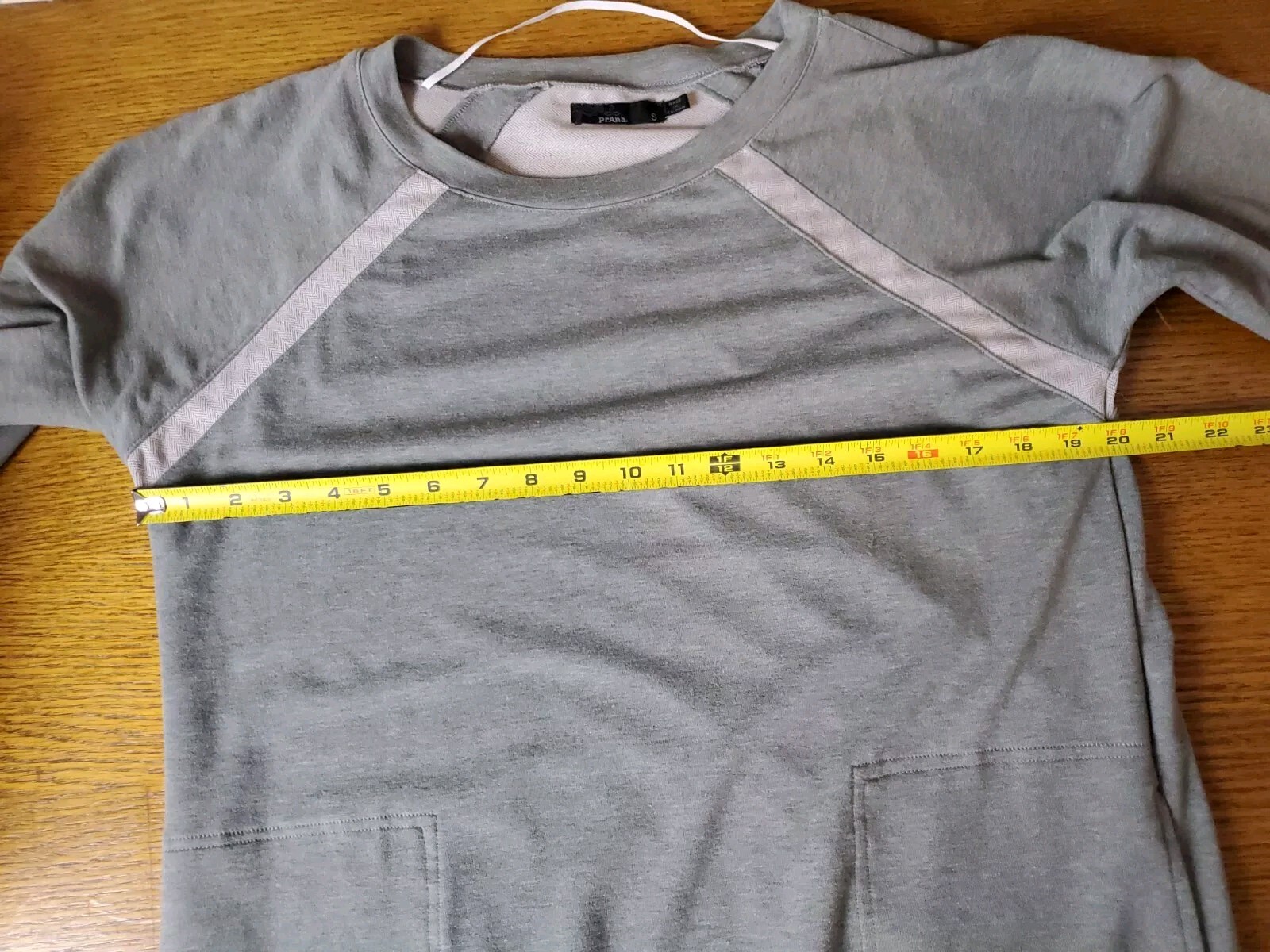 prAna Womens Small Rosie Dress Sweatshirt Pockets Green Long Sleeve Outdoor
