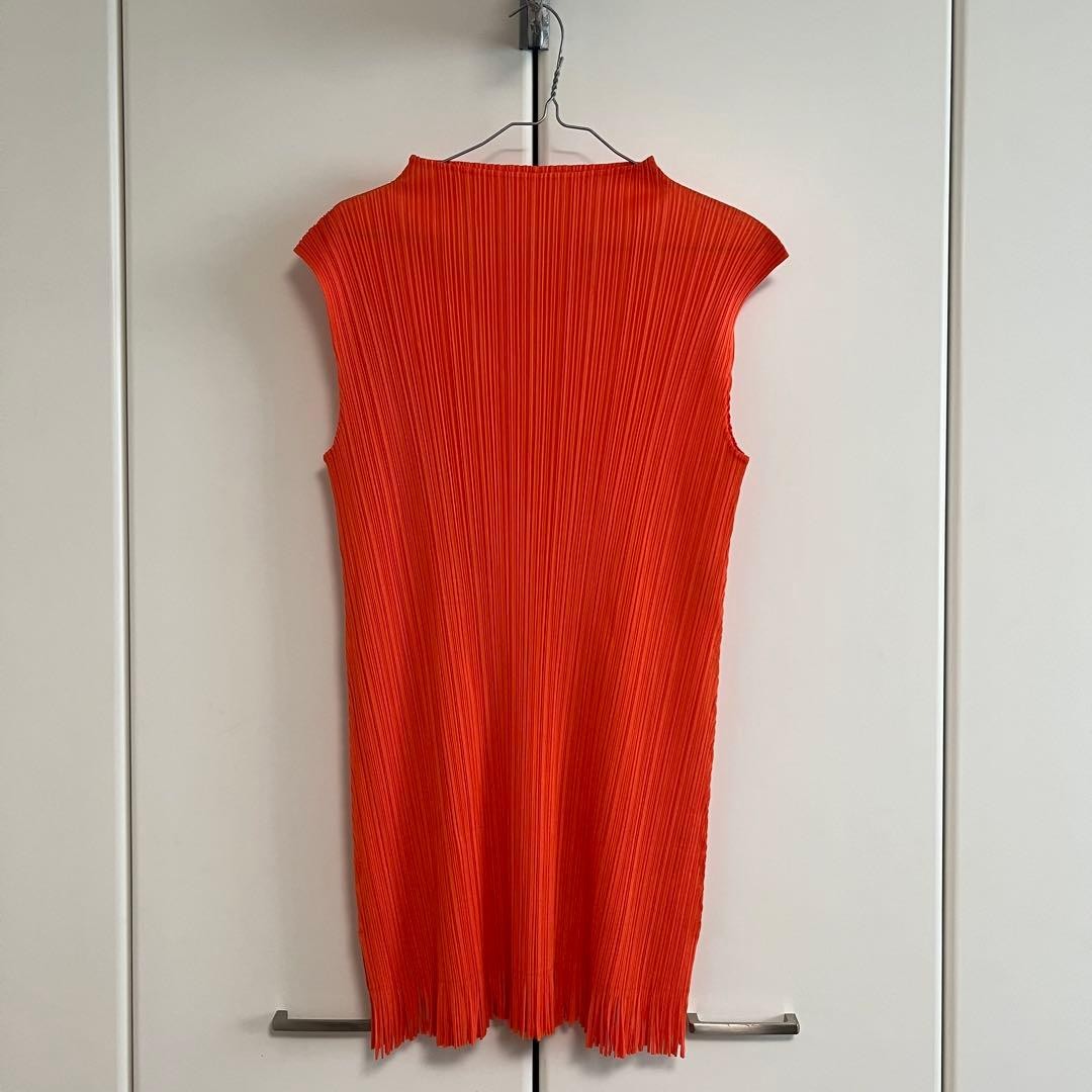 PLEATS PLEASE Issey Miyake sleeveless fringe dress