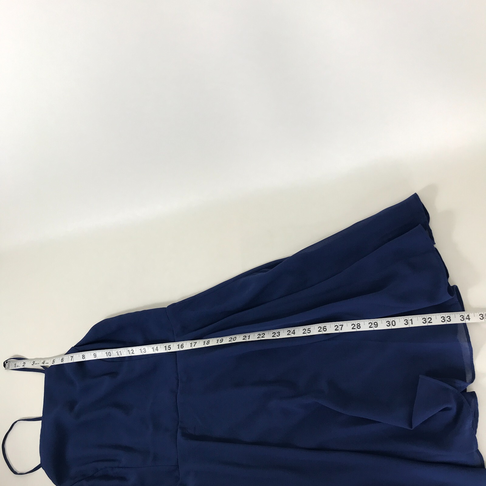 Lulus Letter of Love Navy Blue Backless Skater Dress Women’s Medium Zip Chiffon