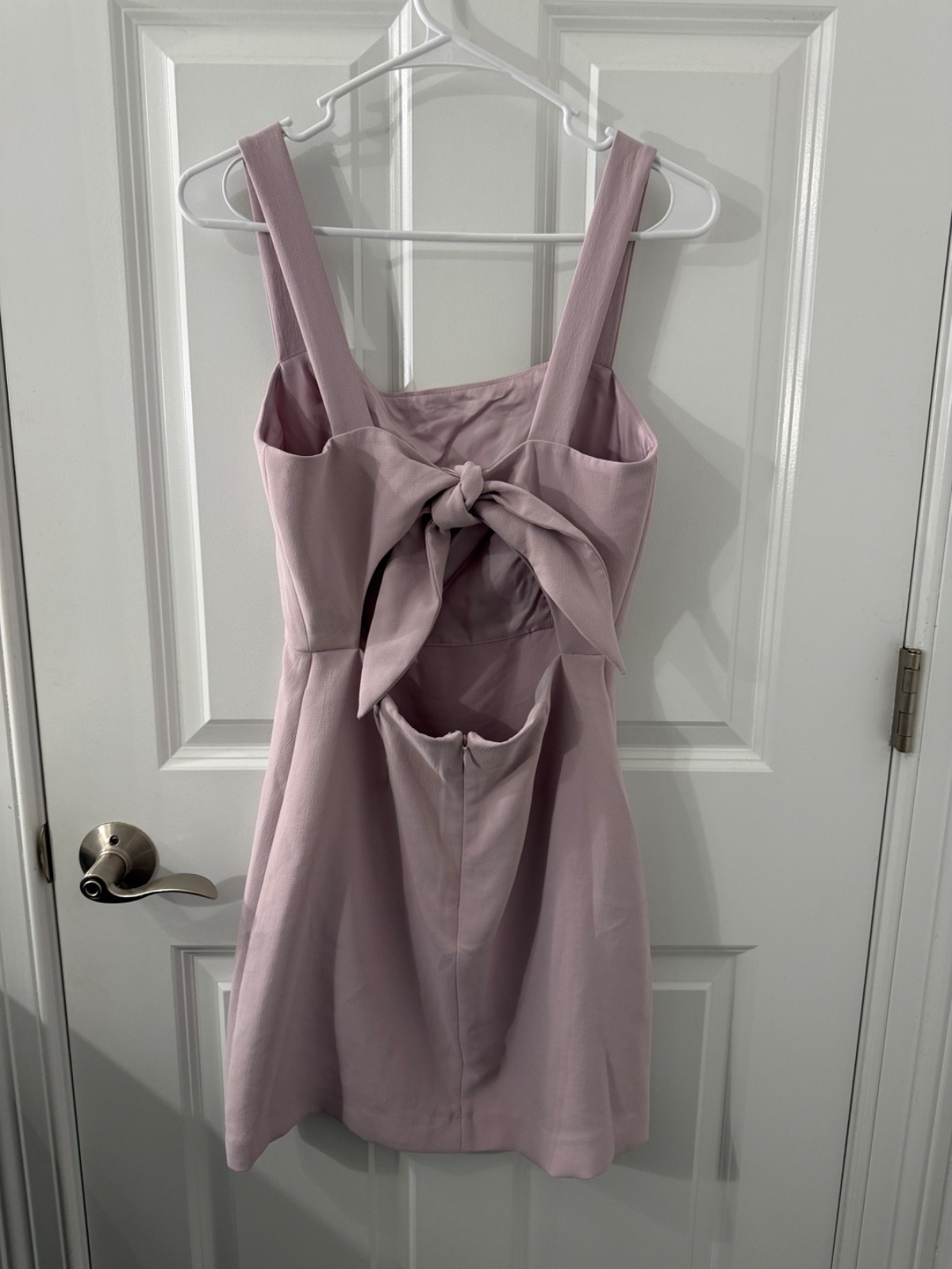 Aritzia Wilfred Lavender Dress Size 6 Open Back Tie Detail Beautiful