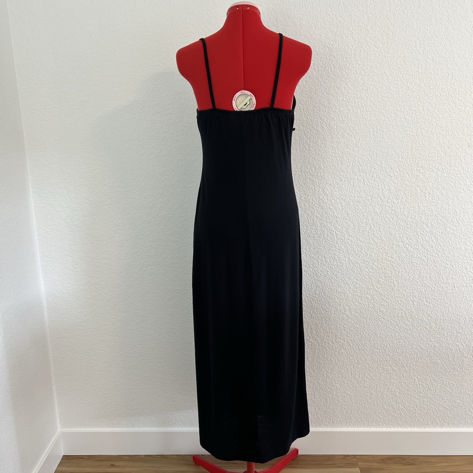 Miken Swim Black Maxi Dress with Fringe Size Medium