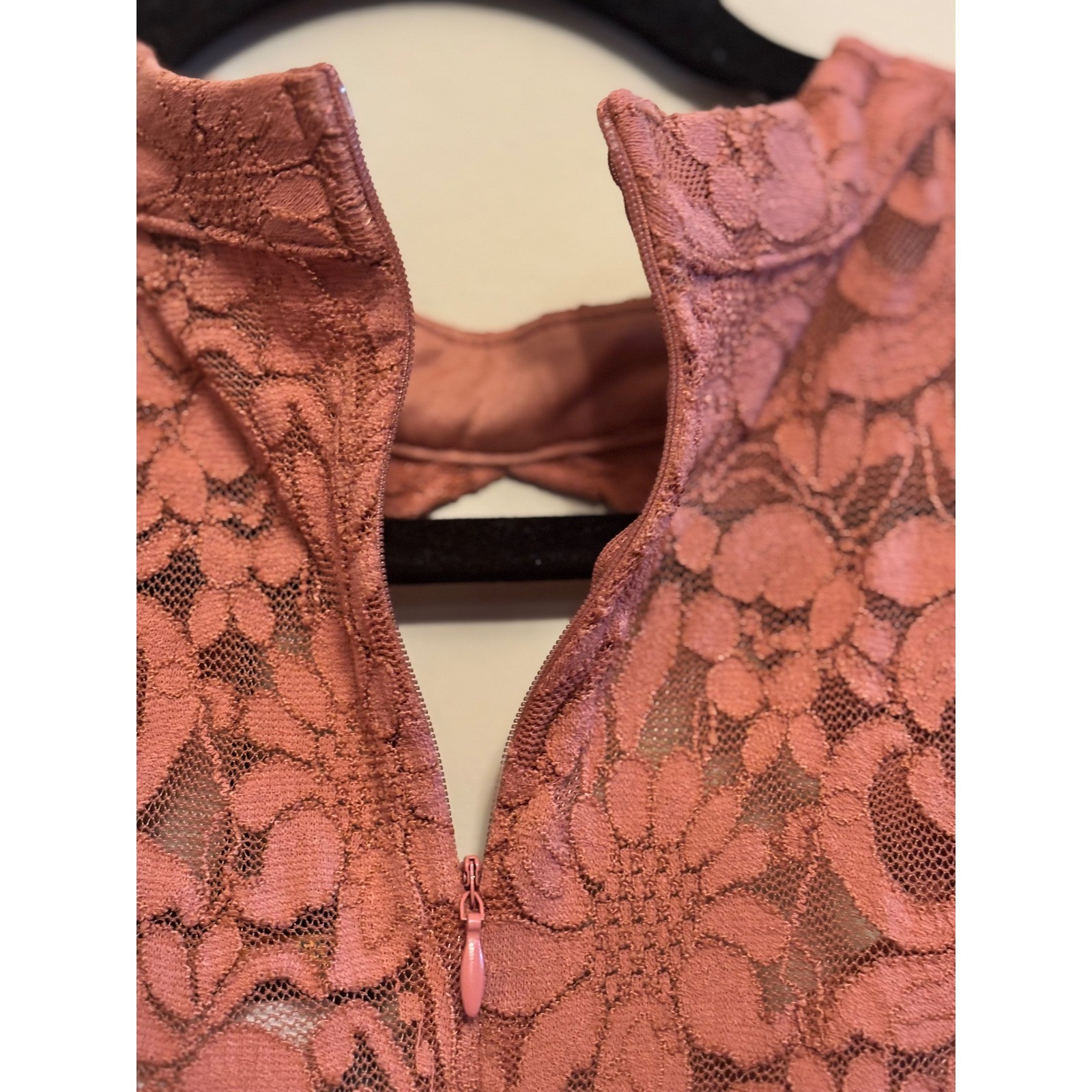 MIUSOL XL Lace Midi Dress New Without Tags Dusty Rose Pink Wedding Cottagecore