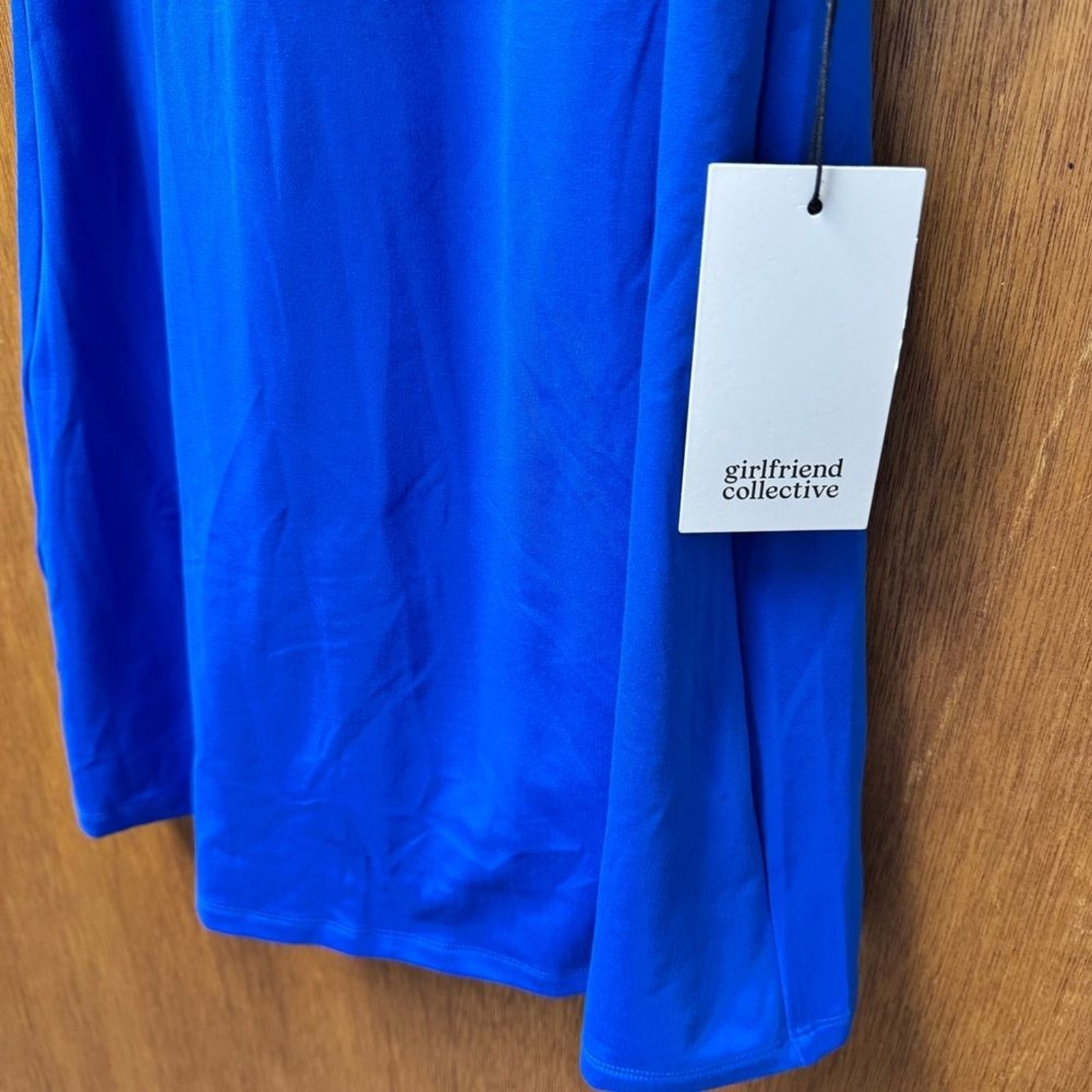 NEW Girlfriend Collective Naomi Athletic Workout Mini Dress Blue Medium M NWT
