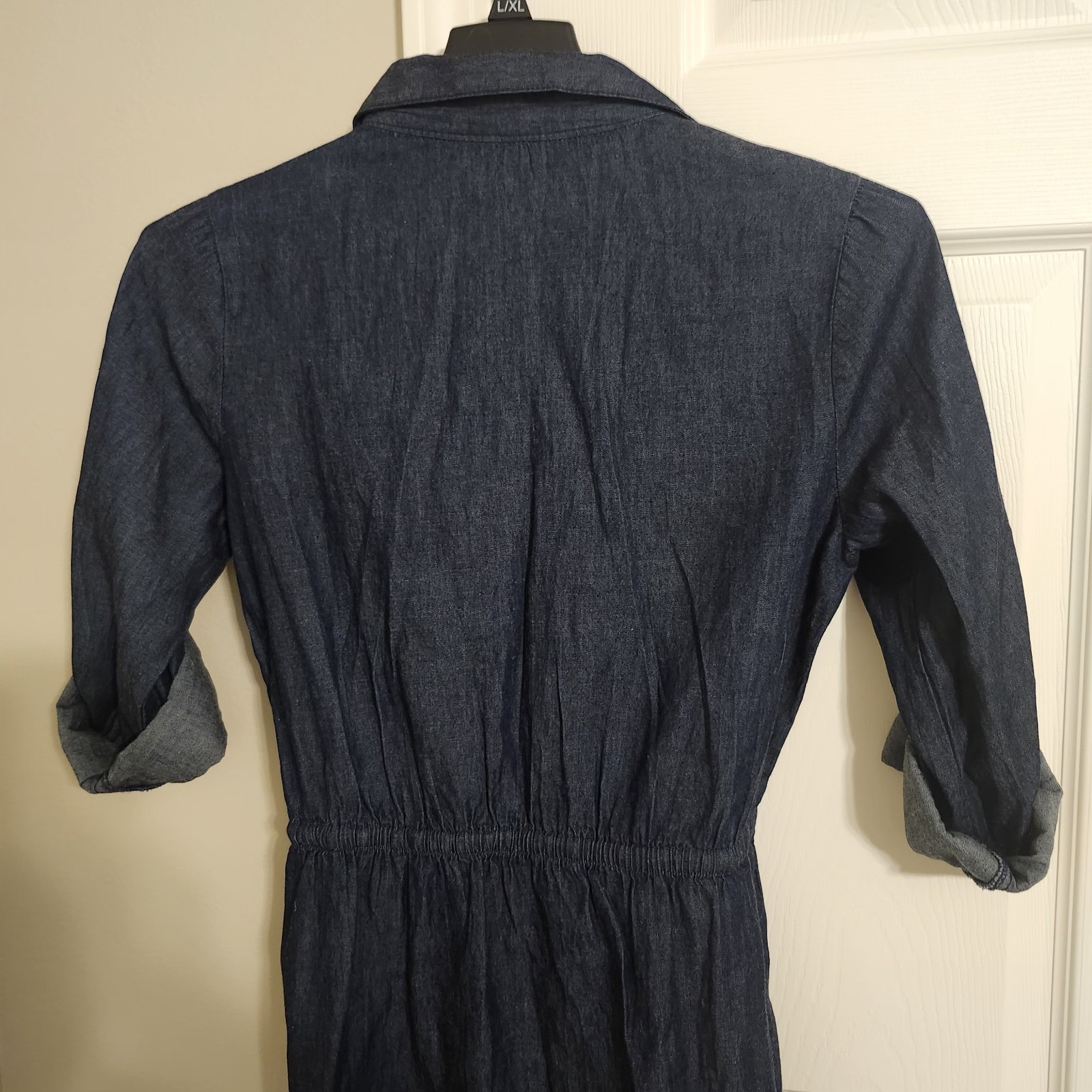 Women’s Dark Wash Denim Collar Shirt Dress By New Look, Stylish & Cute Features