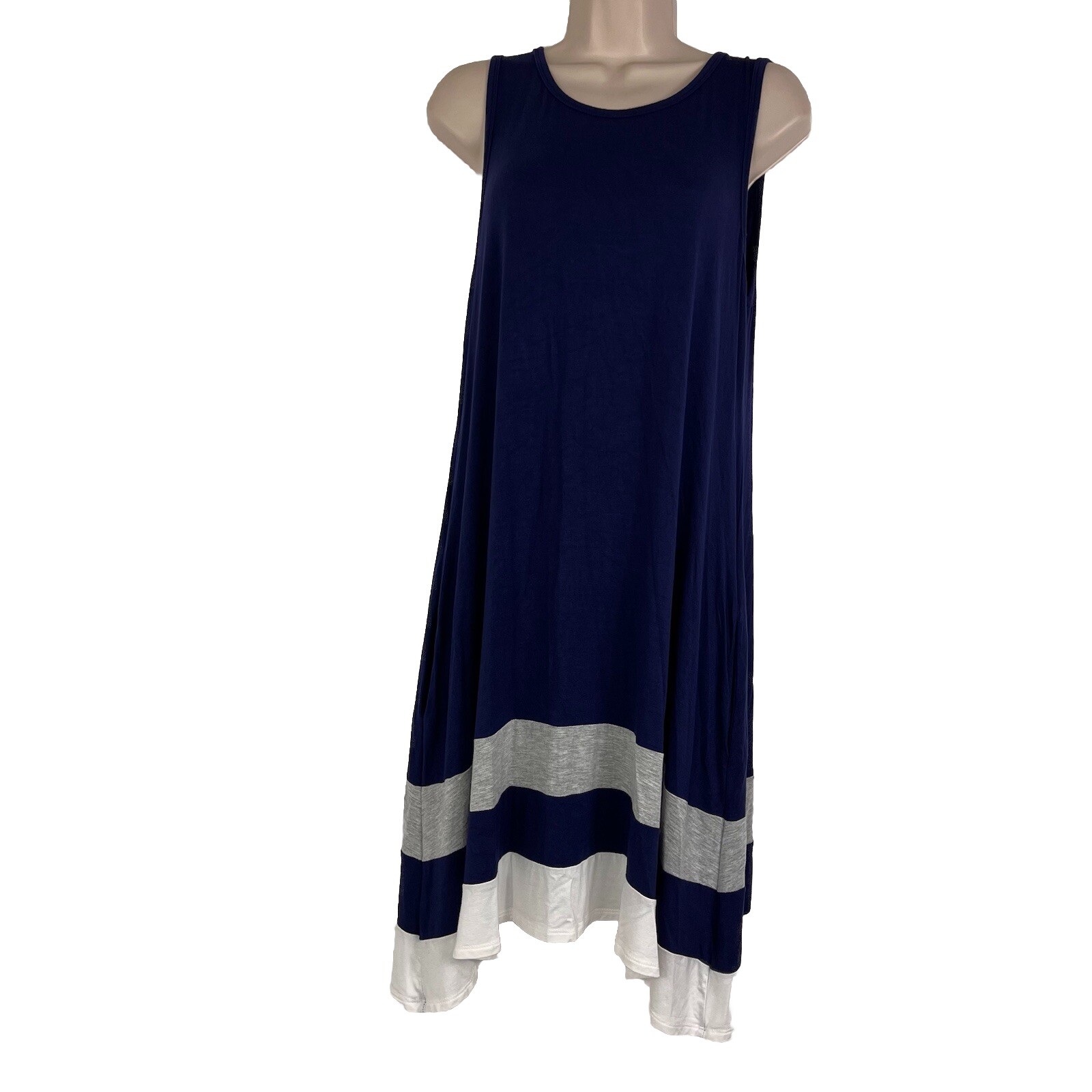 Heimish USA Tank Dress Women’s Small Sleeveless Knee Length Lightweight Pockets