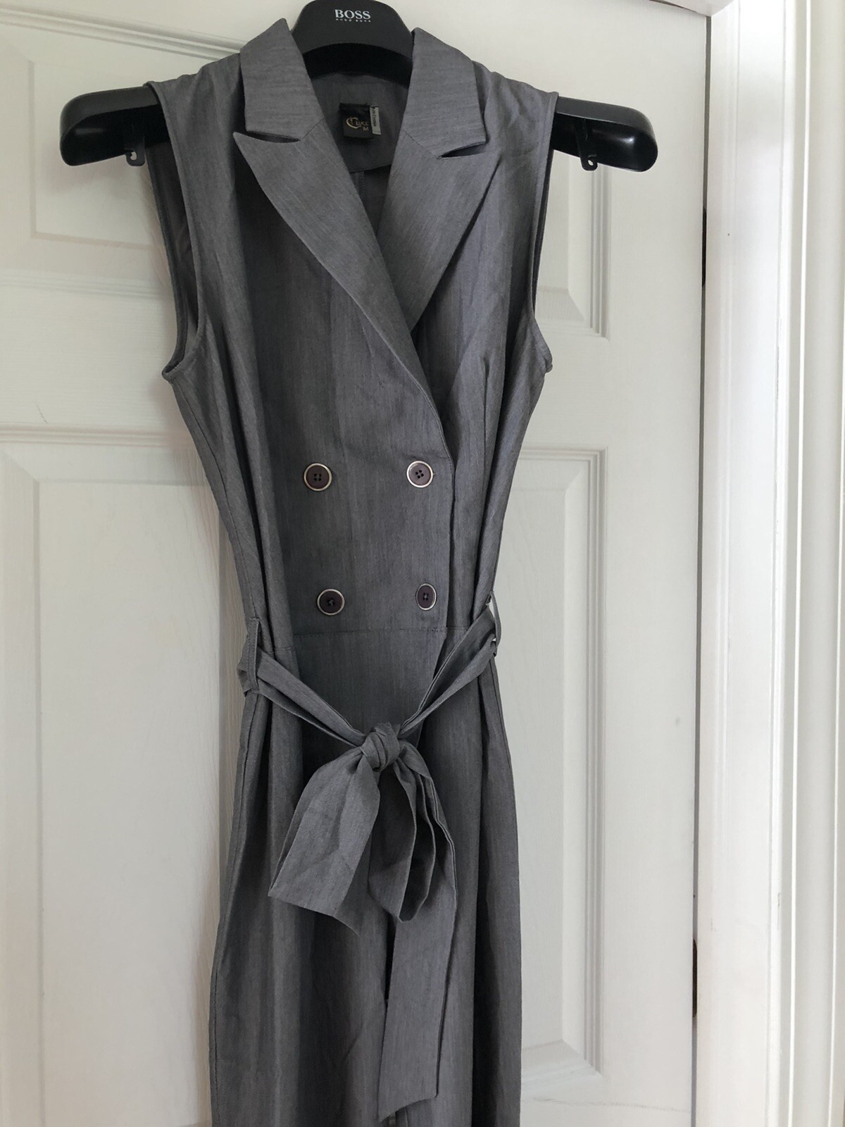 NWOT Jumpsuit Gray, Wrap Button Detail Size M US 4-6 /