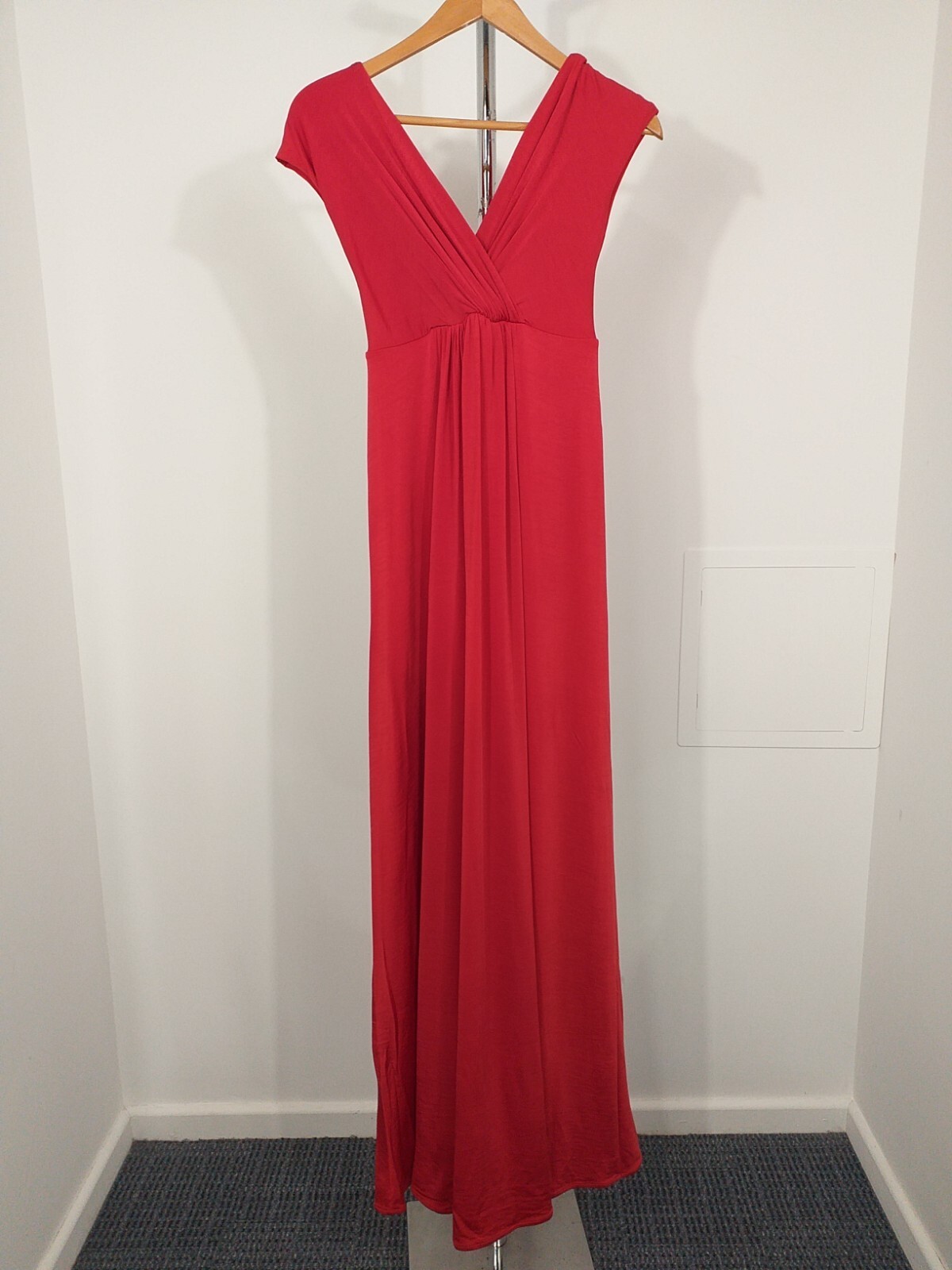Tiffany Francesca Maxi Dress in Sunset Red or Nightshadow Blue – Various Sizes