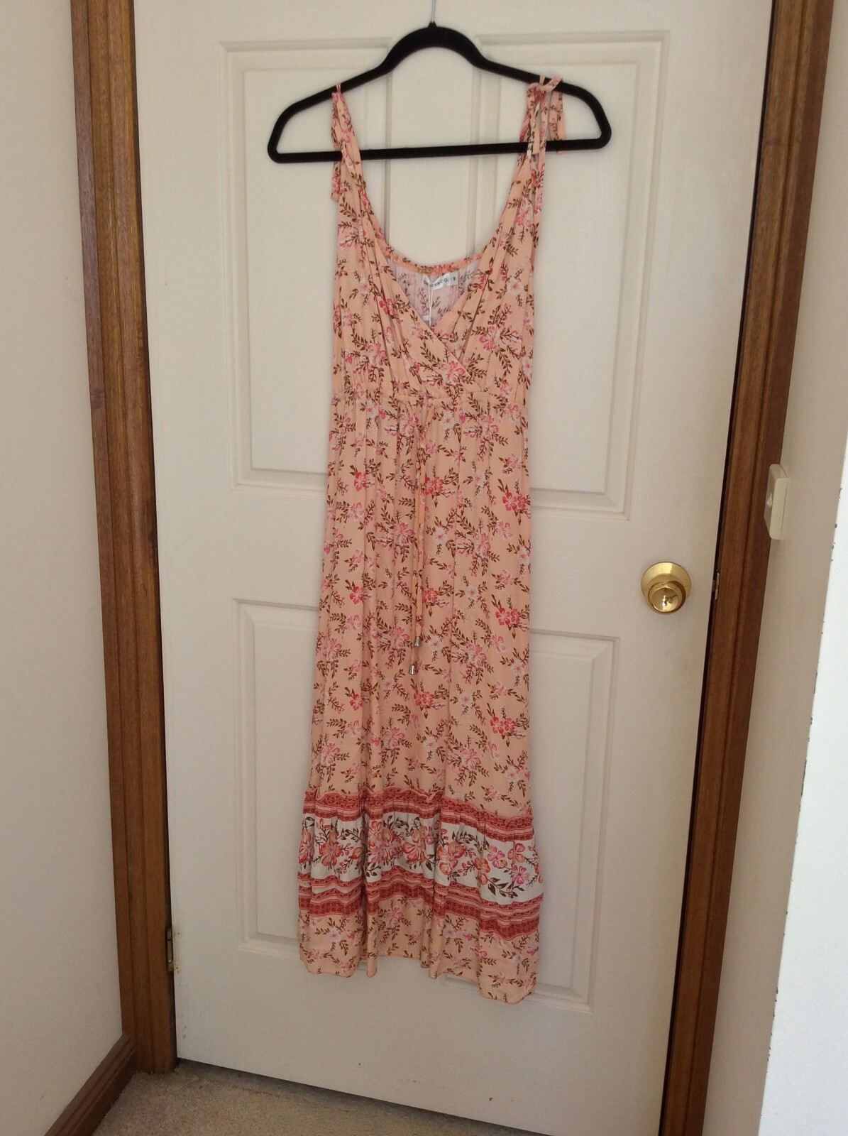 GRACE & CO WOMEN’S DESIGNER LUXURY FLORAL SUMMER BEACH HOLIDAY MAXI DRESS SIZE 8