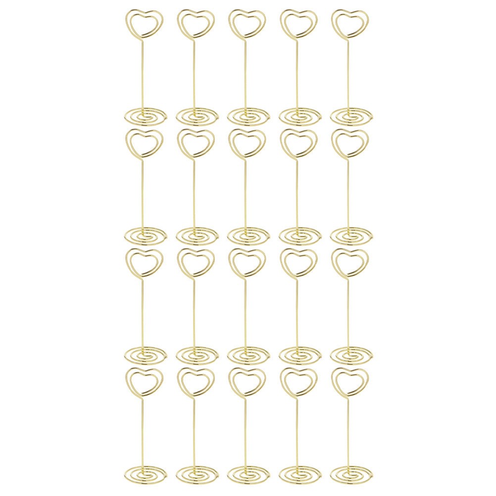 20Pcs Golden Multi-Function Message Clips Reusable Household Picture Holder