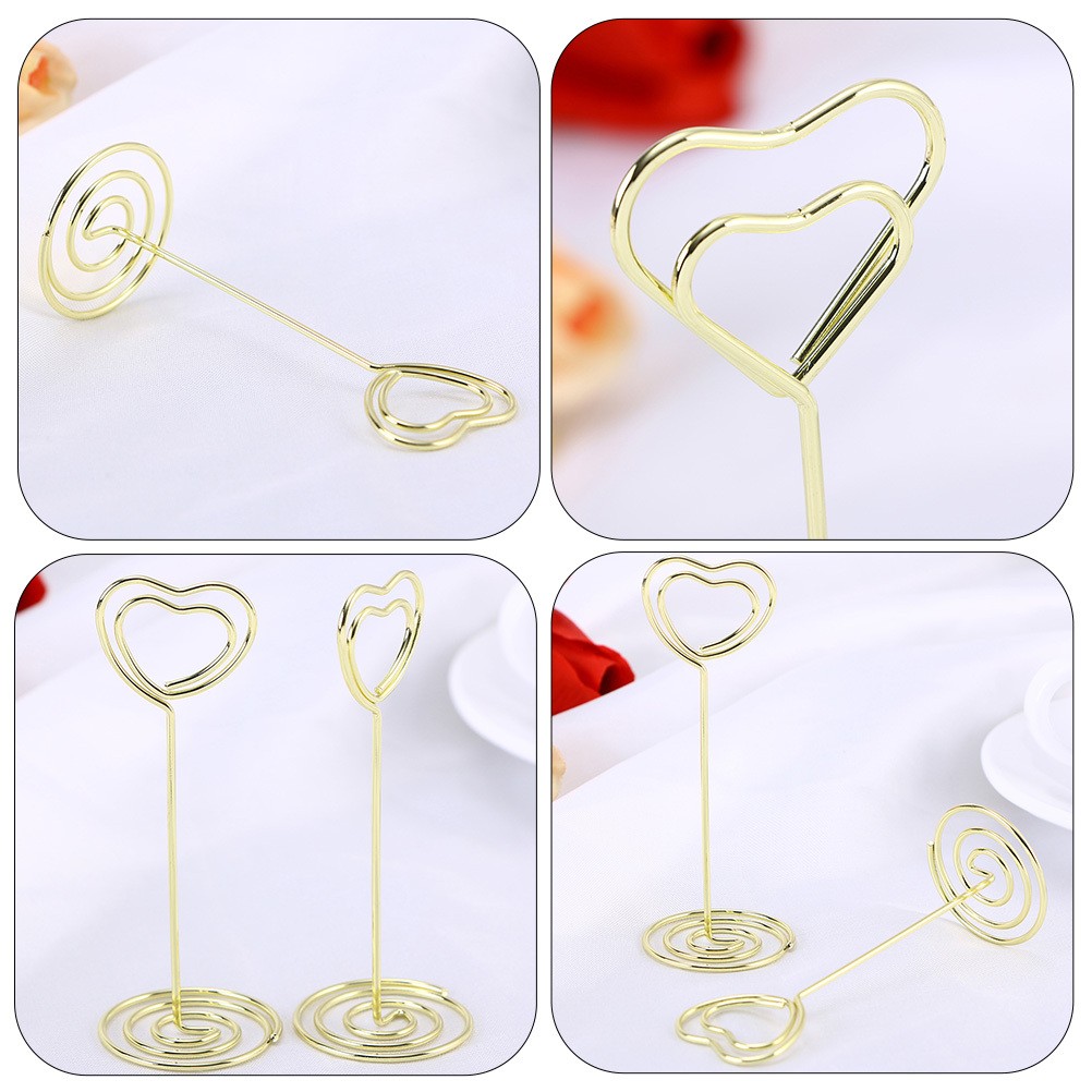 20Pcs Golden Multi-Function Message Clips Reusable Household Picture Holder