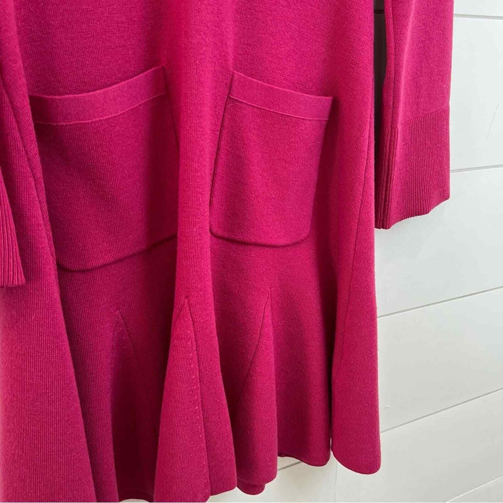 J. CREW A-Line Merino Wool Sweater Dress Women’s Size Small 2021 Magenta