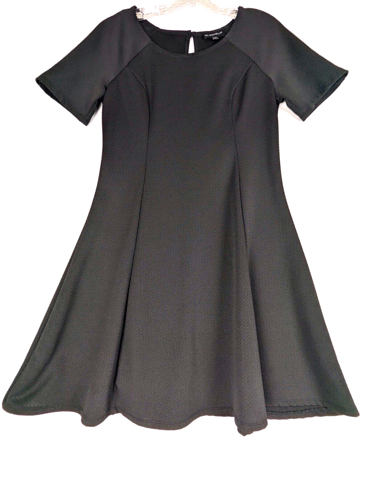 My Michelle Women’s Little Black Dress Swing Flare Size Large