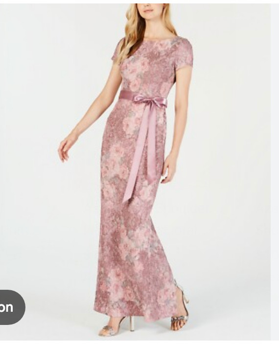 Adrianna Papell Rose Jacquard formal gown size US 10. Great condition