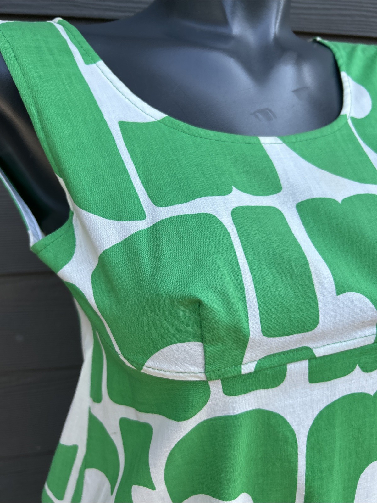 Vintage Fenno Sport Finland Graphic Print Maxi Dress Size XS