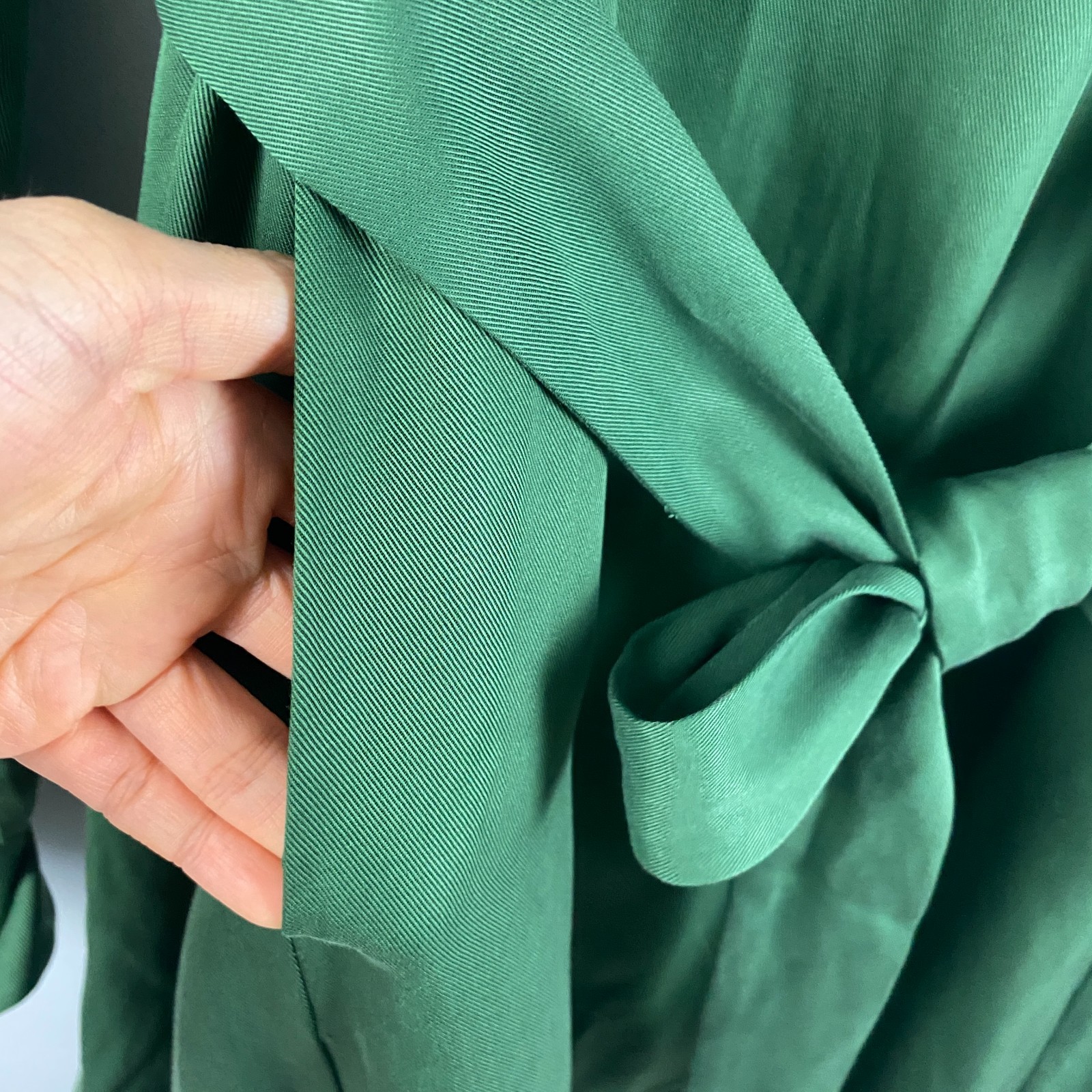 Darling Society Park Dress Pine Green Size XXL Long Sleeve Belted Lyocell