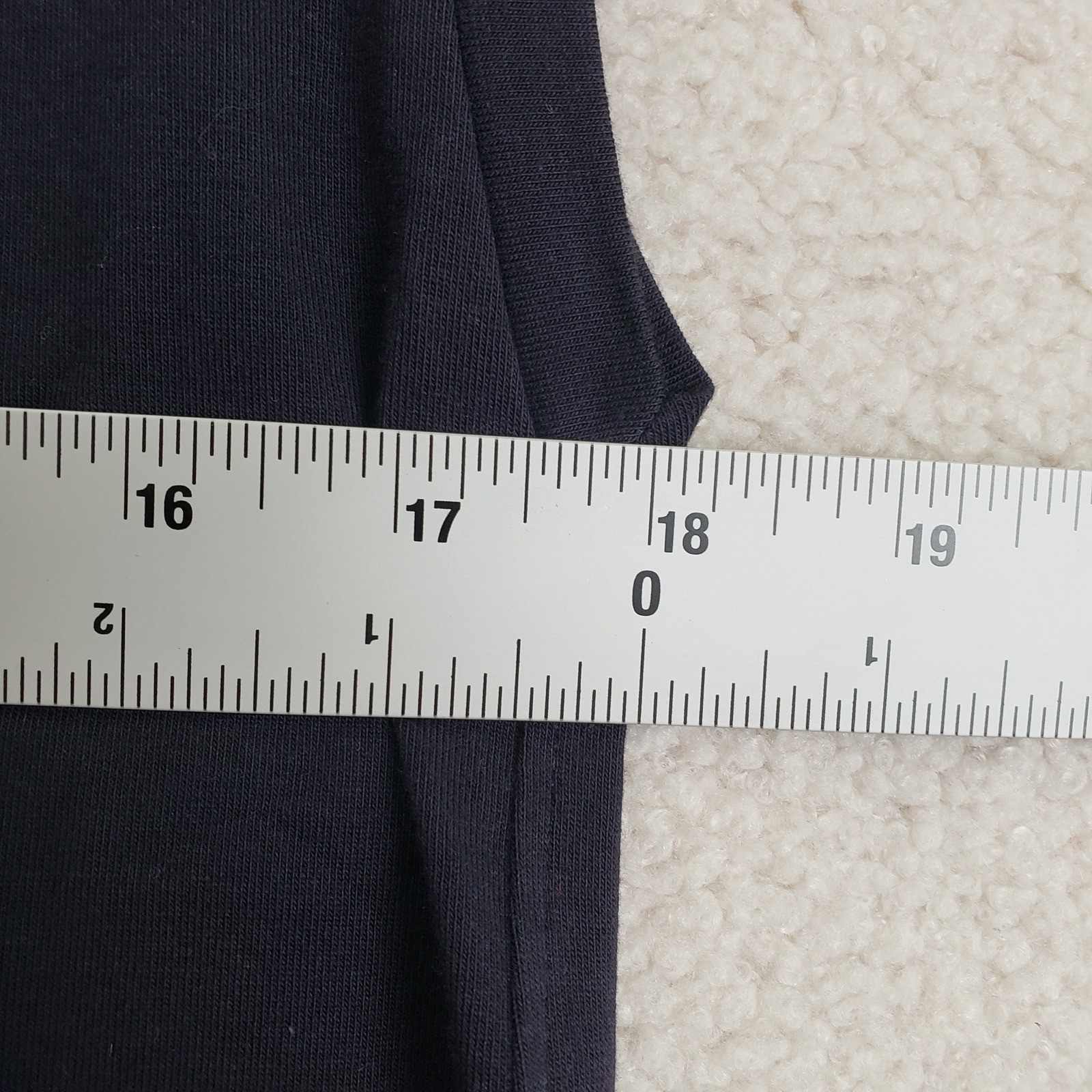 Eileen Fisher Organic Cotton Jersey Shift Dress Womens XXS Navy Minimalist