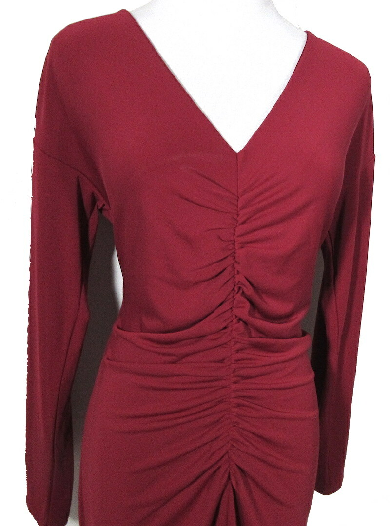 NARCISCO RODRIGUEZ Washable Packable Stretch DRESS Non-Wrinkle Slinky Jersey L