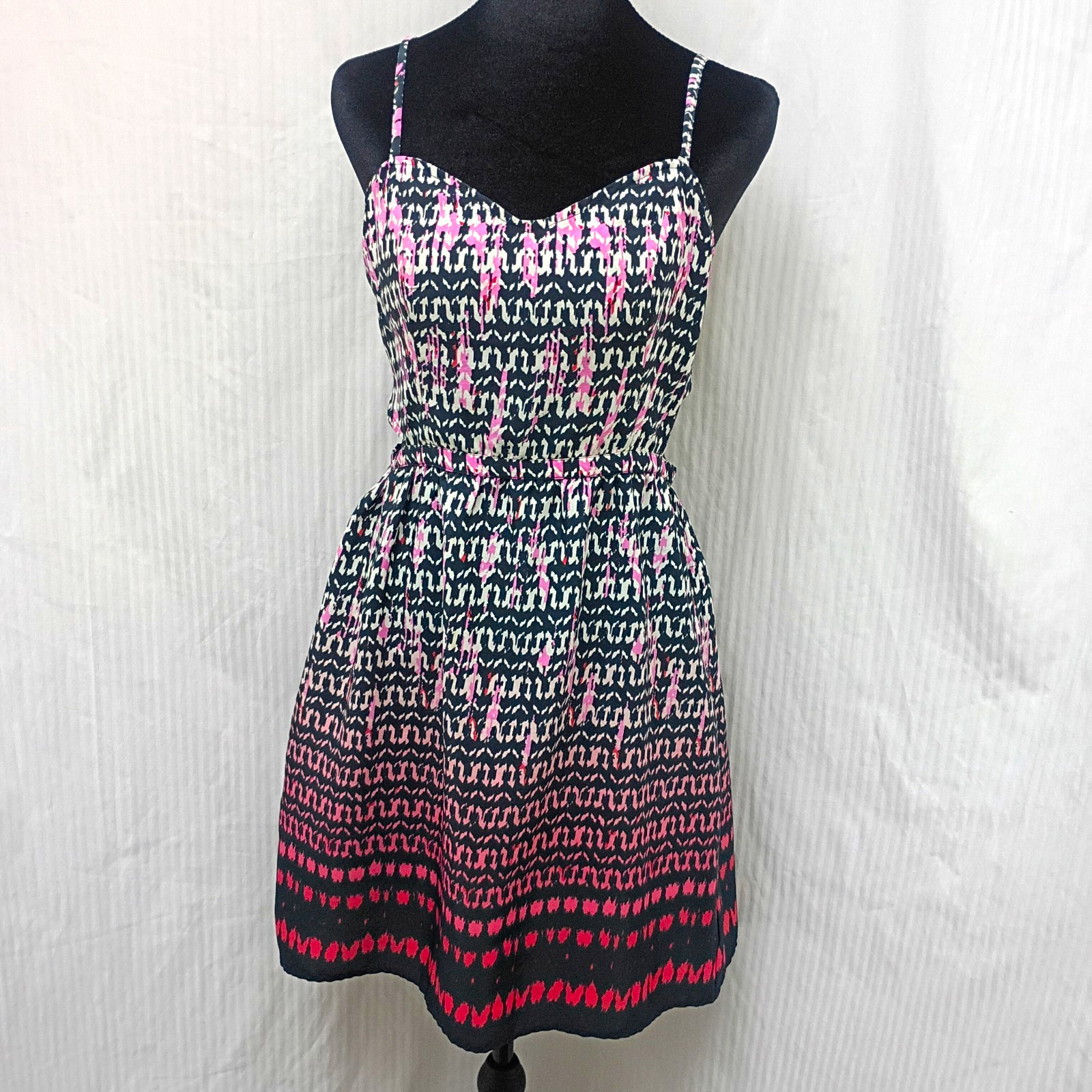 American Eagle Outfitters Womens Size 8 Abstract Sweetheart Fit & Flare Dress