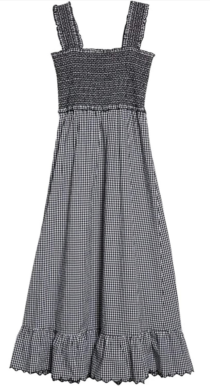Rails Womens Dress Size L Rumi Black Mini Gingham