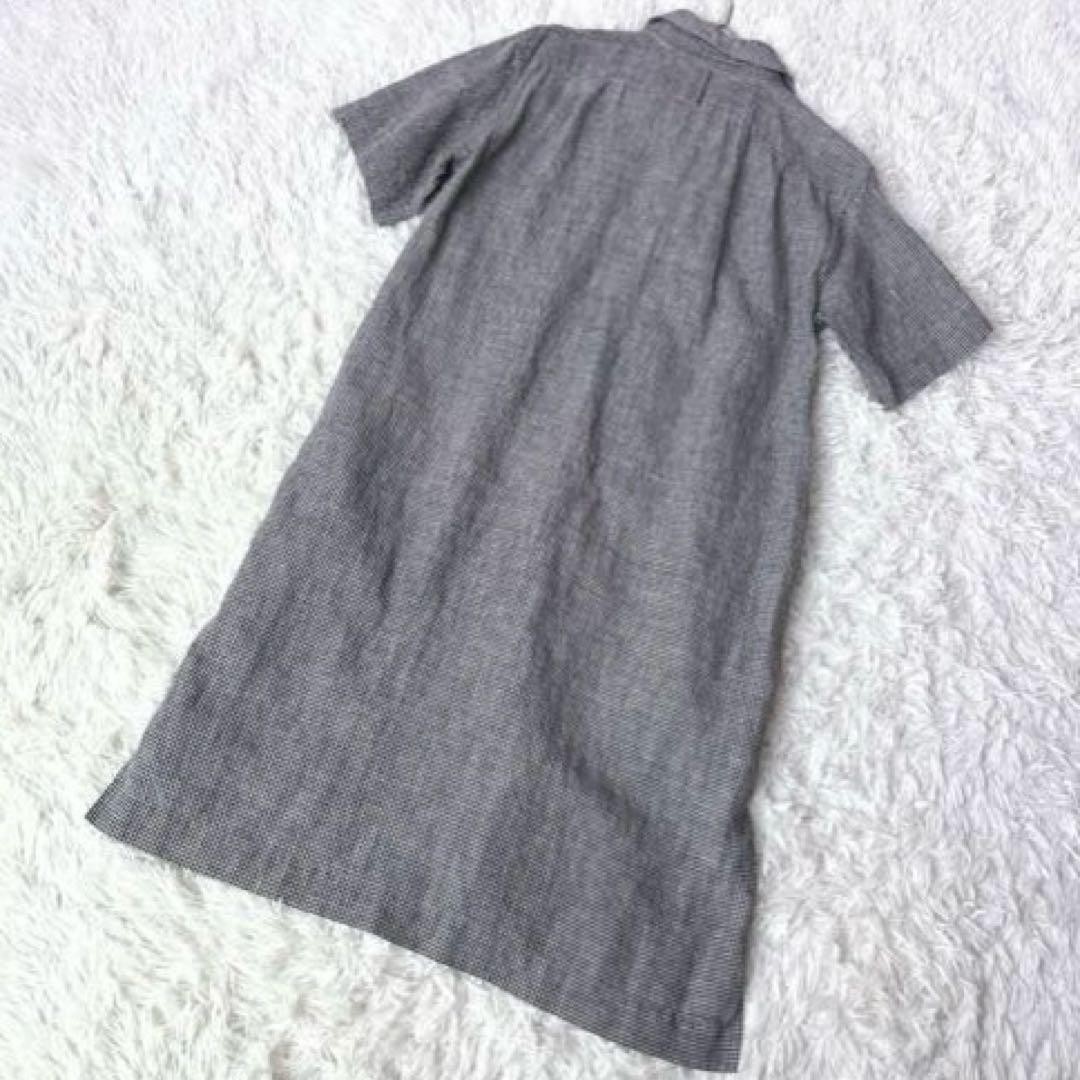 Margaret Howell Linen Shirt Dress Gingham Check