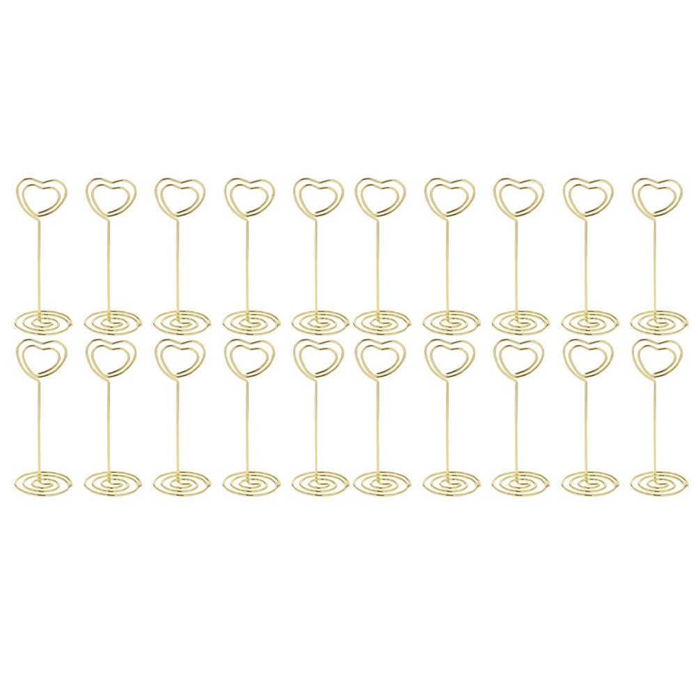 20Pcs Golden Multi-Function Message Clips Reusable Household Picture Holder