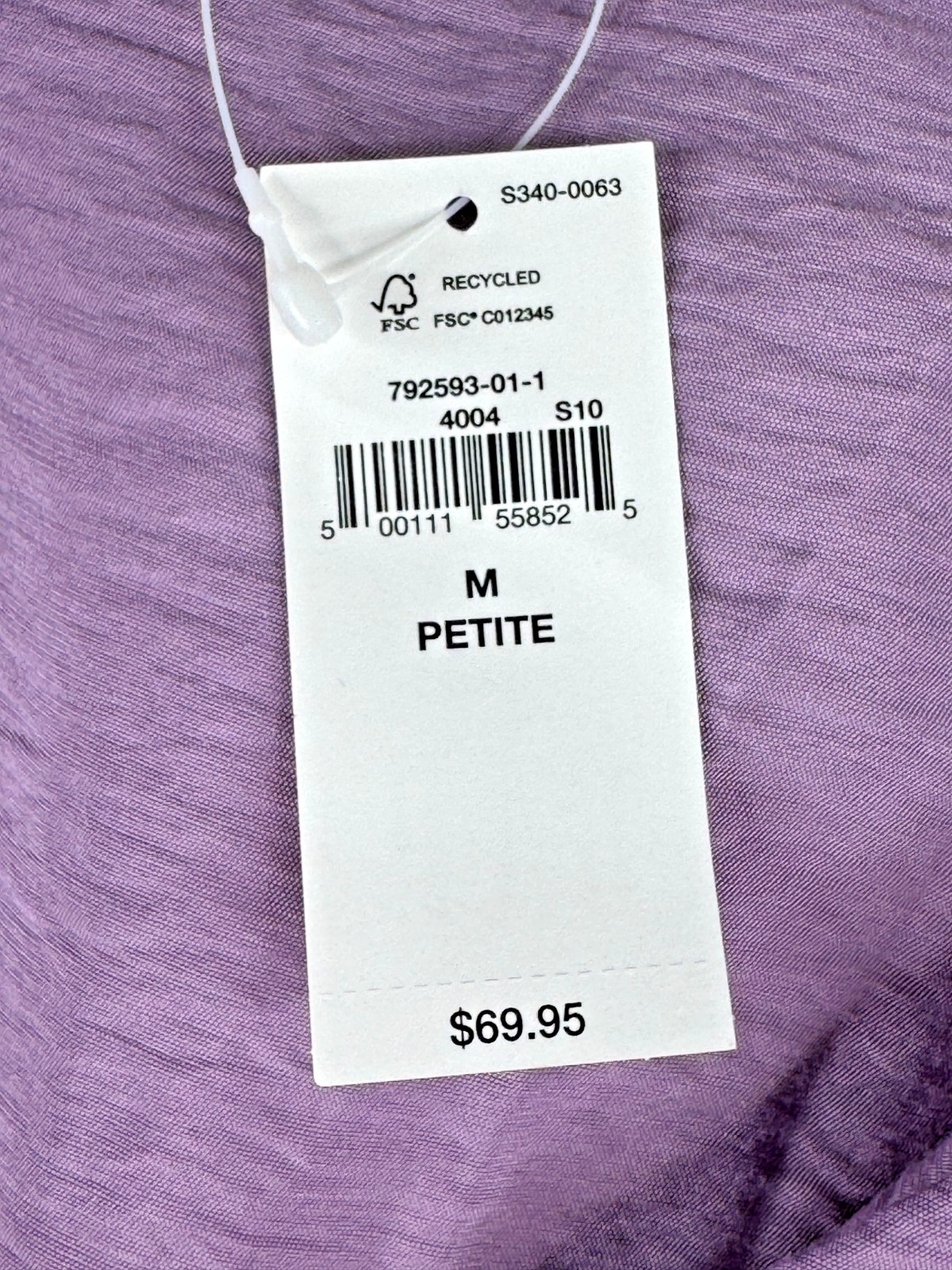 GAP NWT Ruffle Tiered Purple Mini Dress Flutter Sleeves Size M Petite