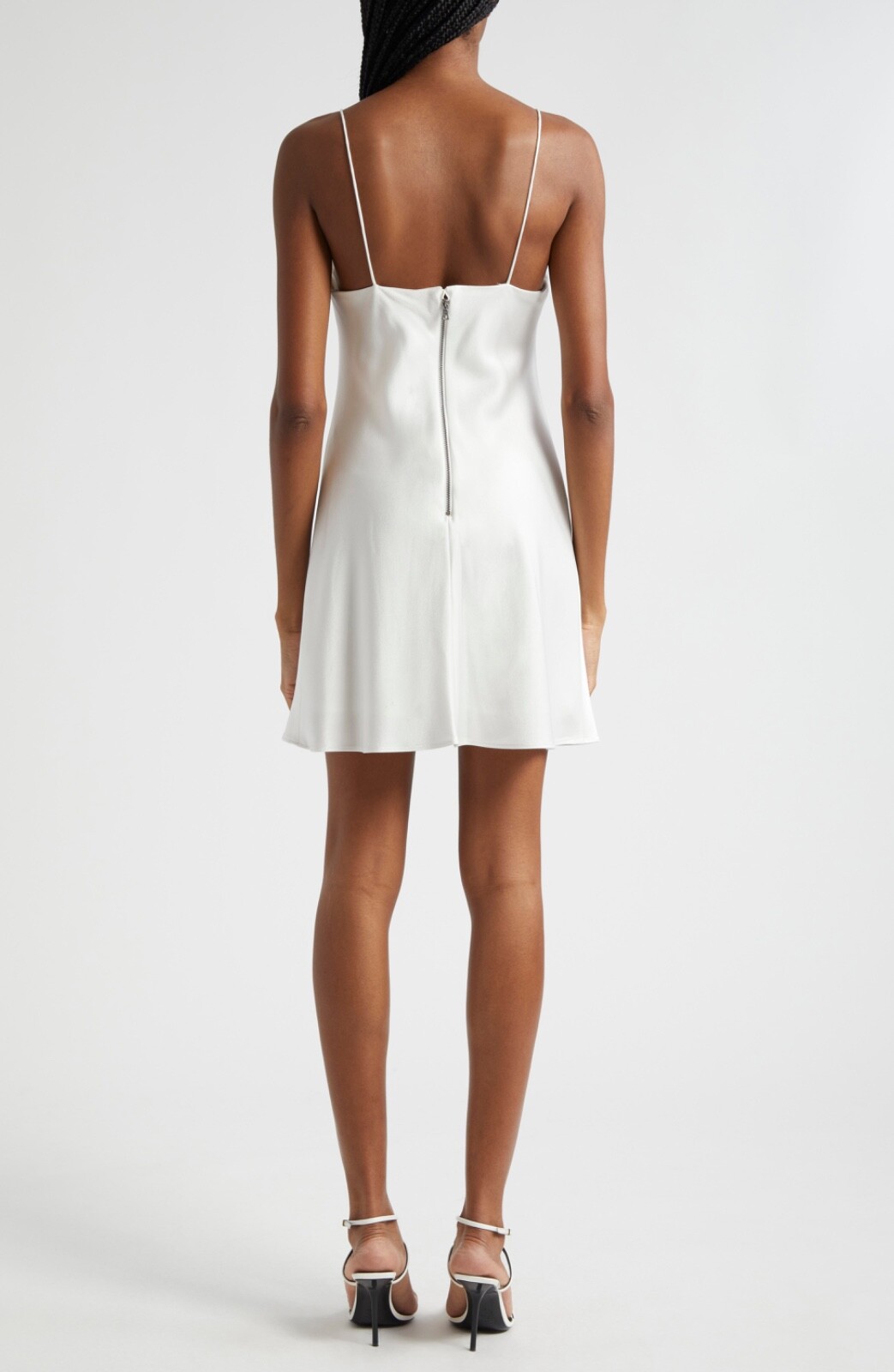 Alice + Olivia HARMONY MINI SLIP DRESS white Size 6