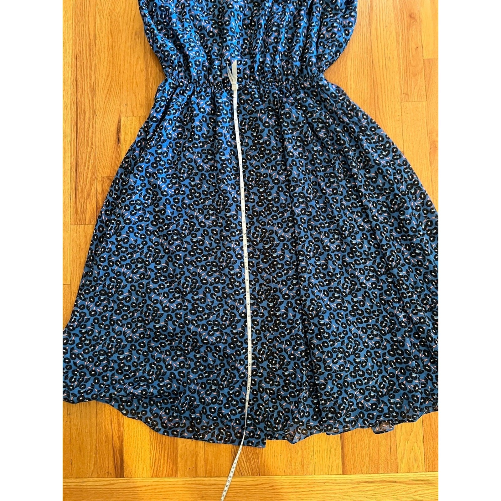 NWT Ann Taylor Blue Morning Glory Midi Dress