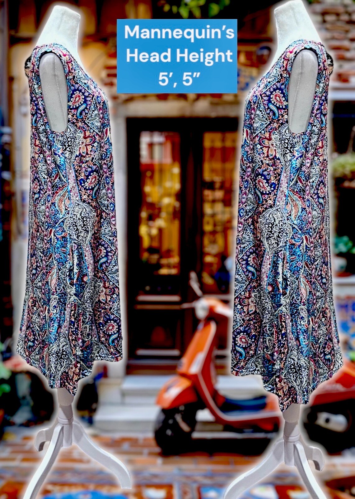 Womens Dress Plus 5XL Paisley Colorful Pockets Comfy Stretchy TRAVELERS COLLECT
