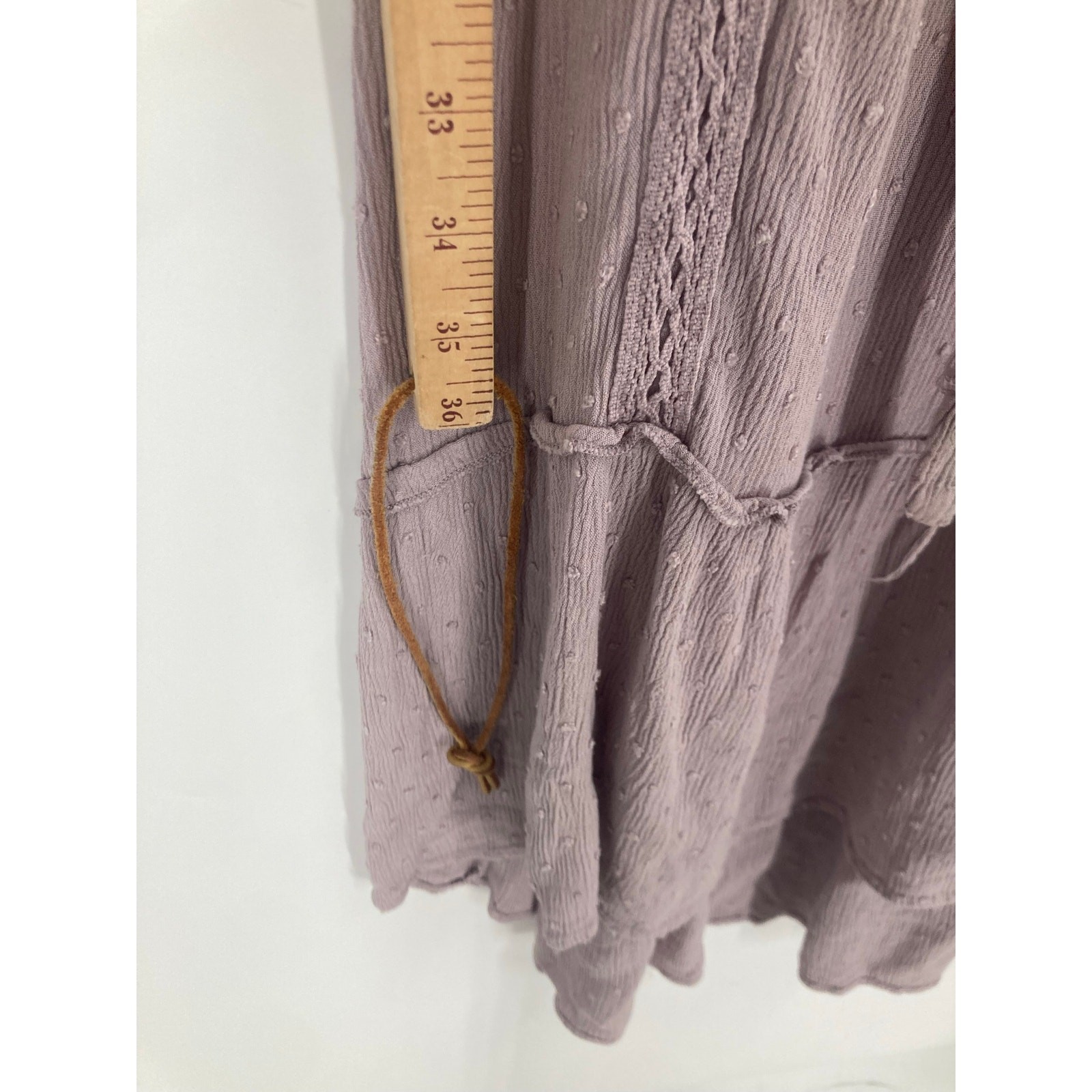 Knox Rose Lilac Purple Boho Maxi Dress Rayon Lace Romantic Size XL
